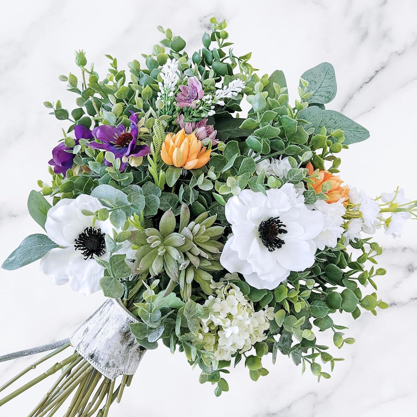 Seeds Stems and Spray for Vase Floral Wreath / White / Set of 20