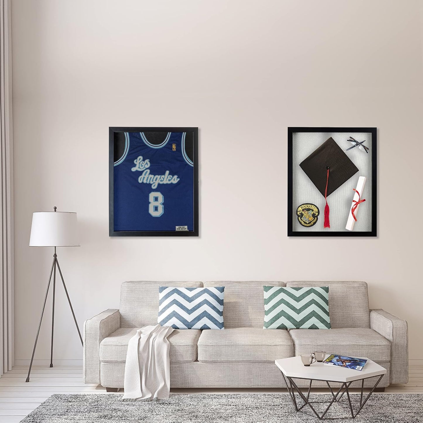 Shadow Box Display Frame with 2 Backgrounds and UV Protection, Multiple Sizes (16x20)