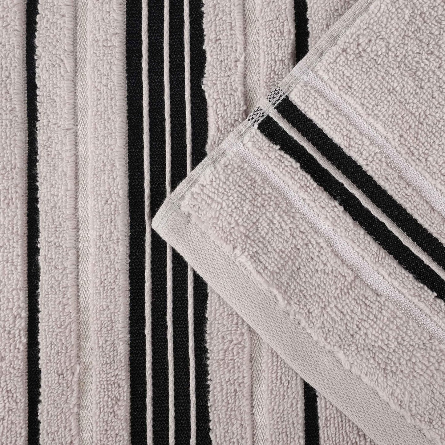 SUPERIOR Cotton 3 Piece Towel Set, Includes 1 Bath, 1 Hand, 1 Washcloth/Face Towel, Quick Dry, Home Essentials, Shower
