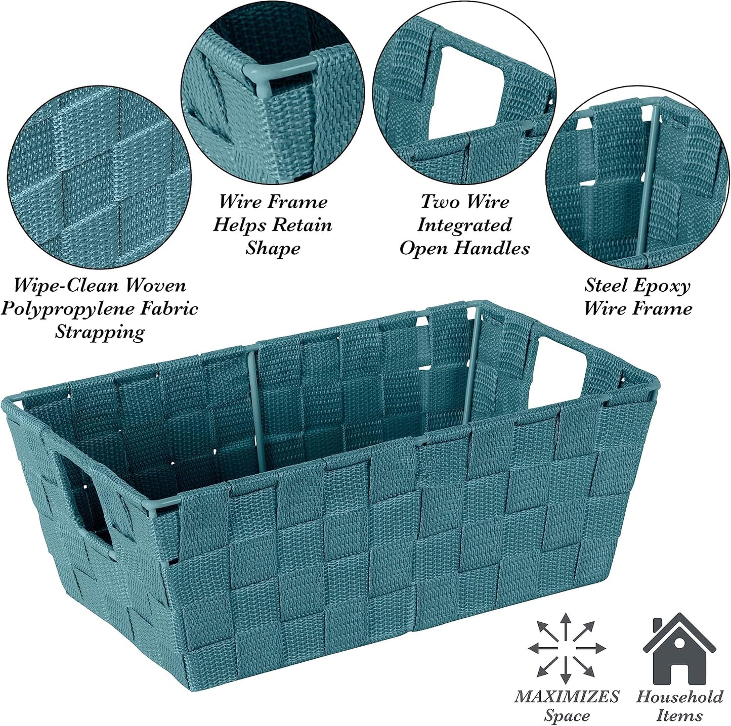 Decorative Storage Basket / Small Shelf / Sapphire