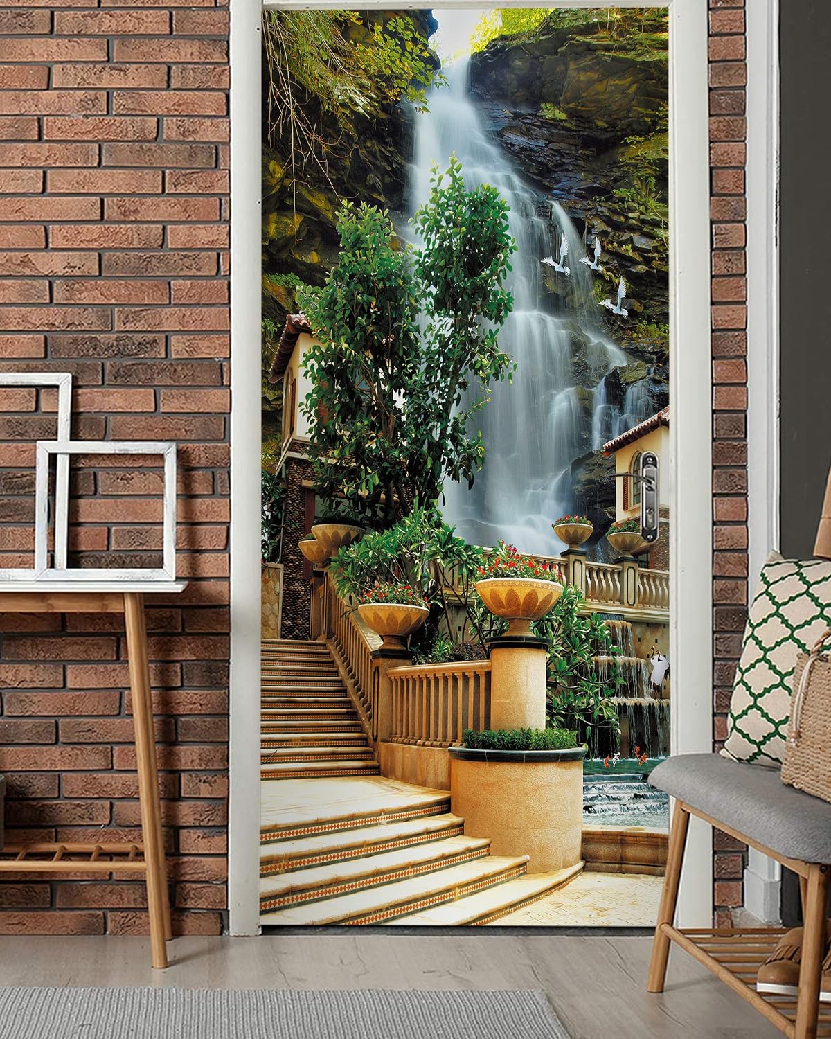 Removable Self-Adhesive Waterfall Wallpaper / 30.3 x 78.7 / Mt1080