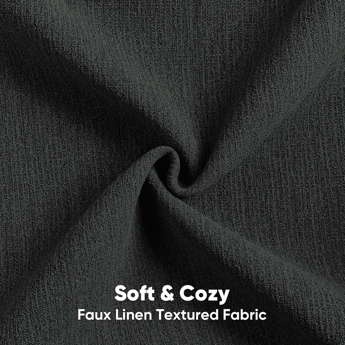 Chenille Decorative Throw Pillow Covers / Black / 18 x 18 / Set of 2