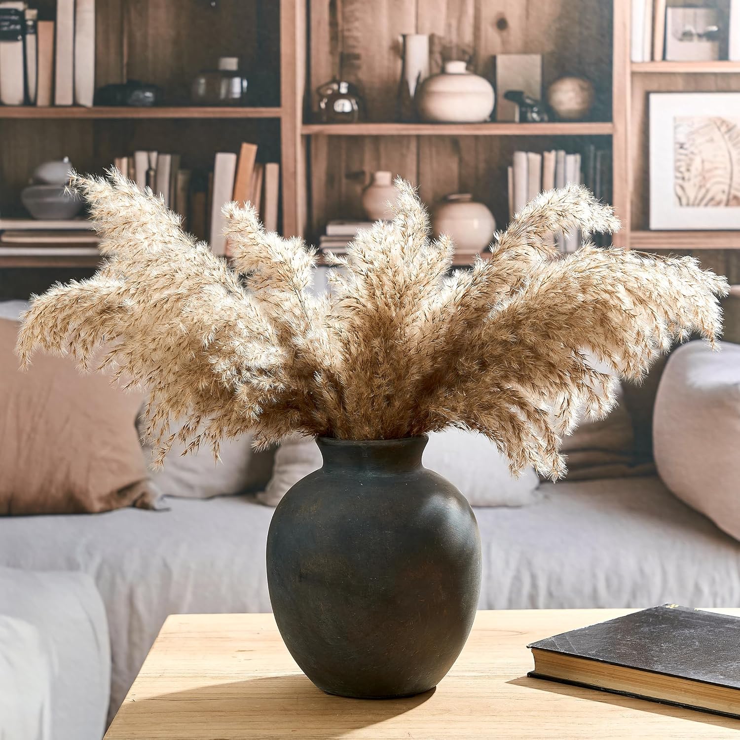 Ceramic Decorative Flower Vase / 1007-bronze / 7.48 Inch