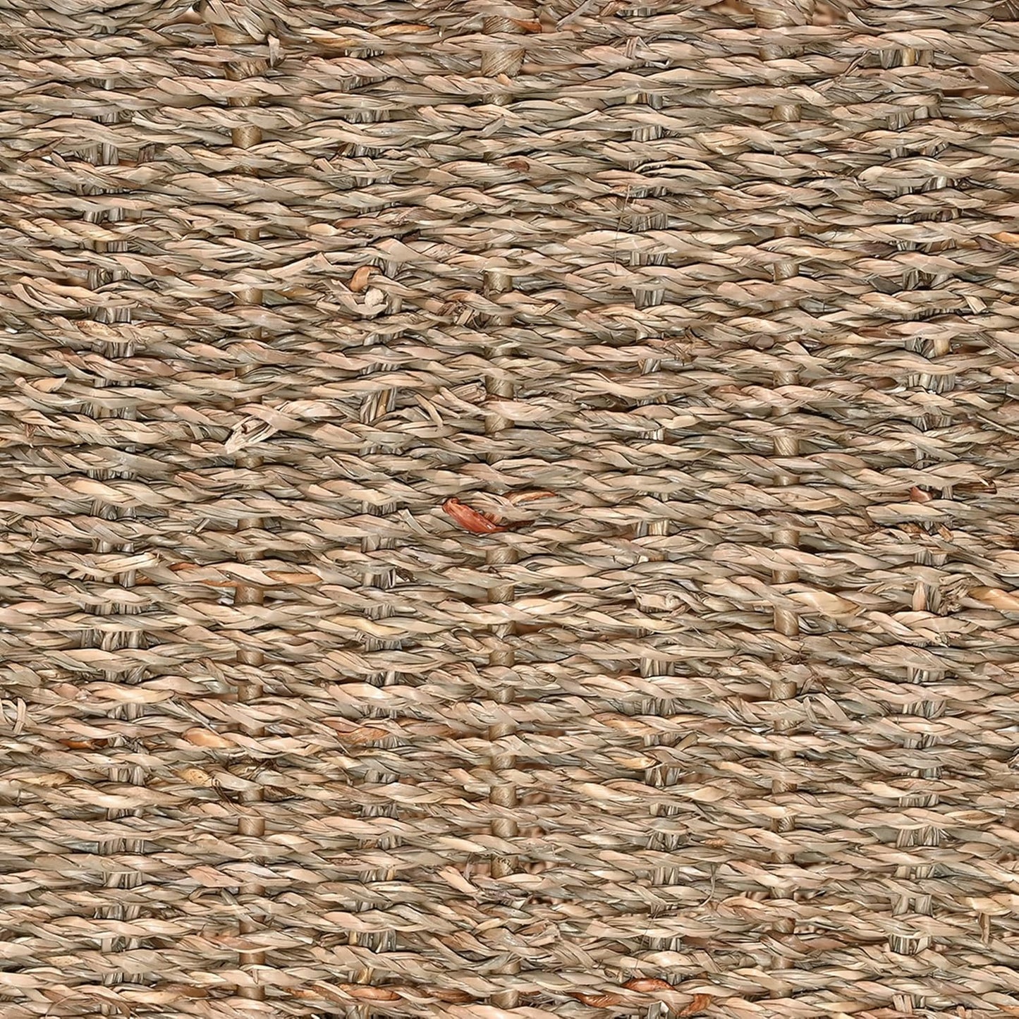 BSK2013A- Arden Coastal Cottage Seagrass Scalloped Rectangular Organizing / Natural / Set of 3