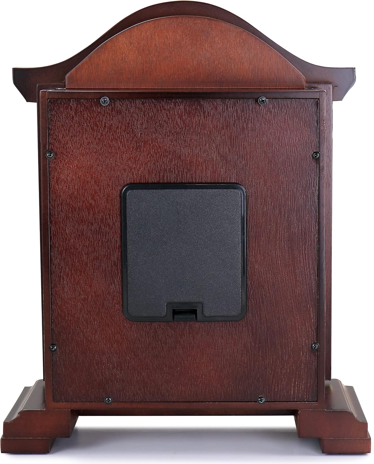 Bedford Clock Collection Redwood Mantel Clock with Chimes
