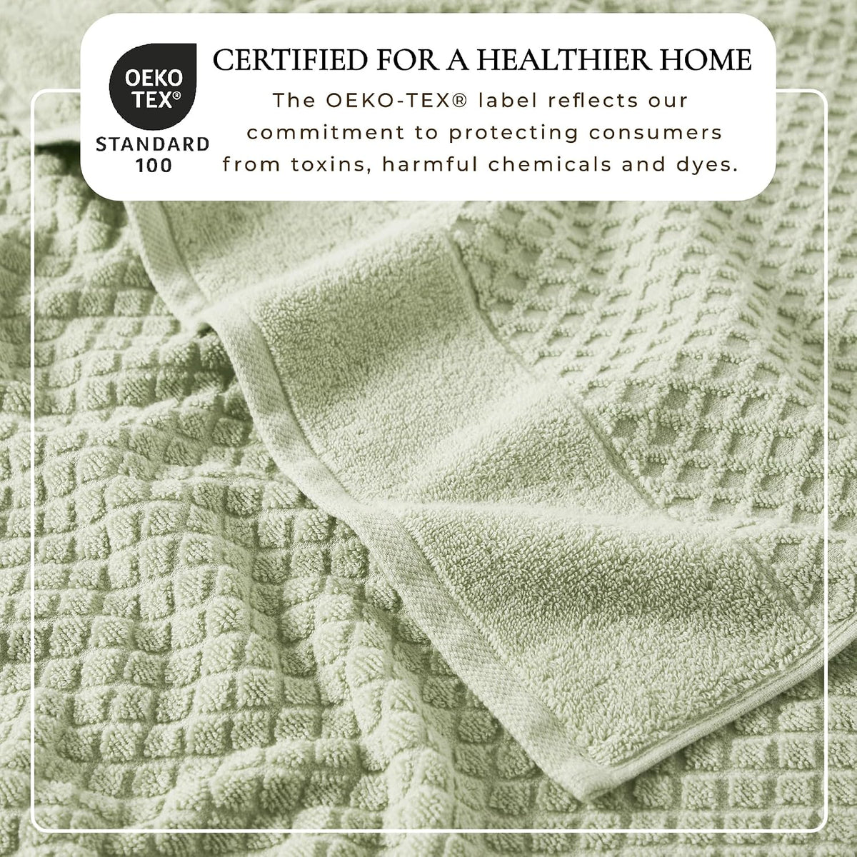 Great Bay Home Oversized Bath Sheets - 100% Cotton 2 Pack 68x35 Extra Large Towel - Absorbent, Durable, Quick-Dry