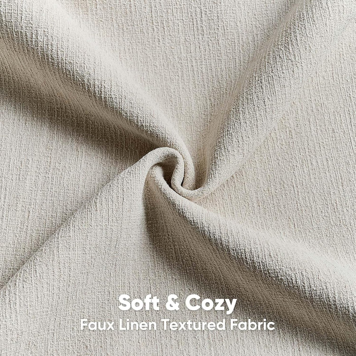 Chenille Decorative Throw Pillow Covers / Beige / 18 x 18 / Set of 2