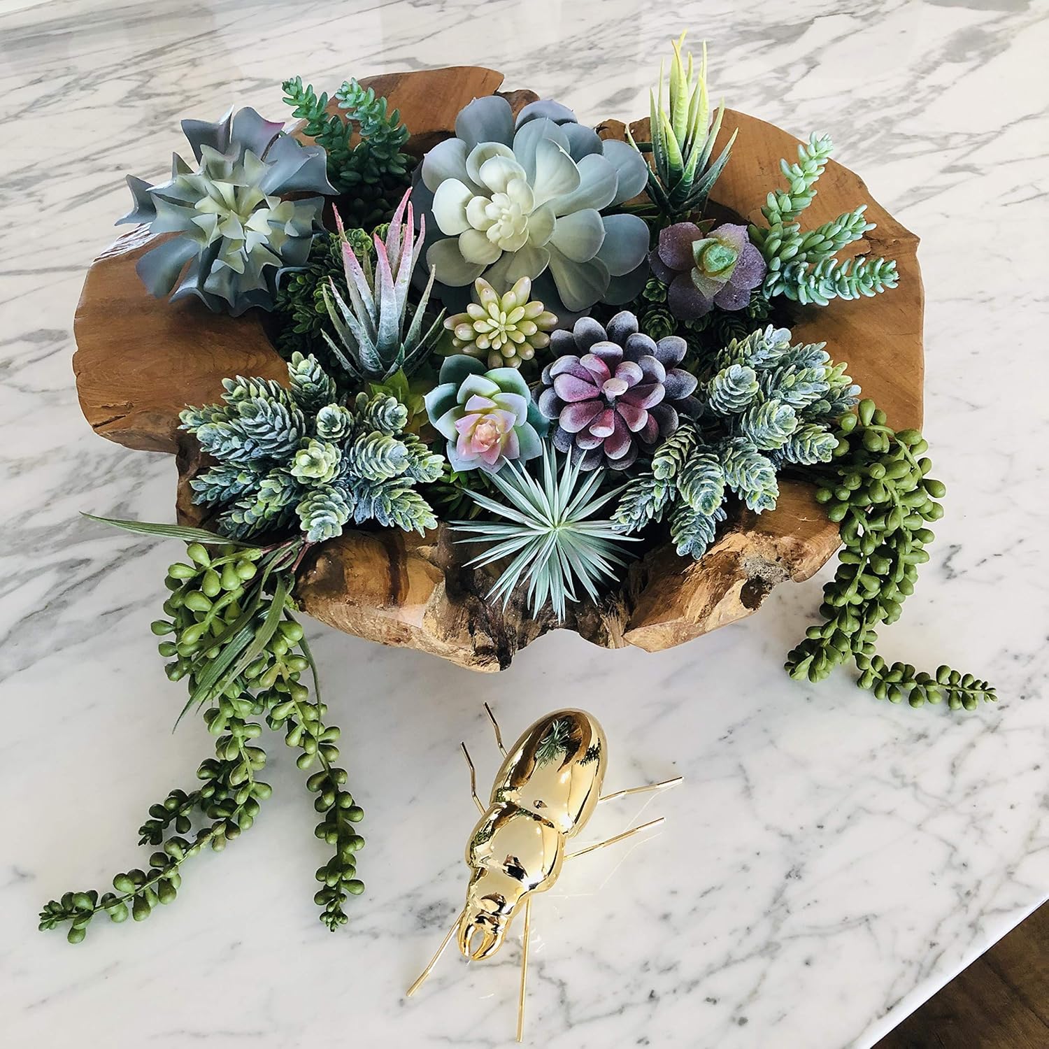 Unpotted Succulent Plants Artificial / 2" - 7" In Diameter and 4" - 14" In Lenght / Set of 15