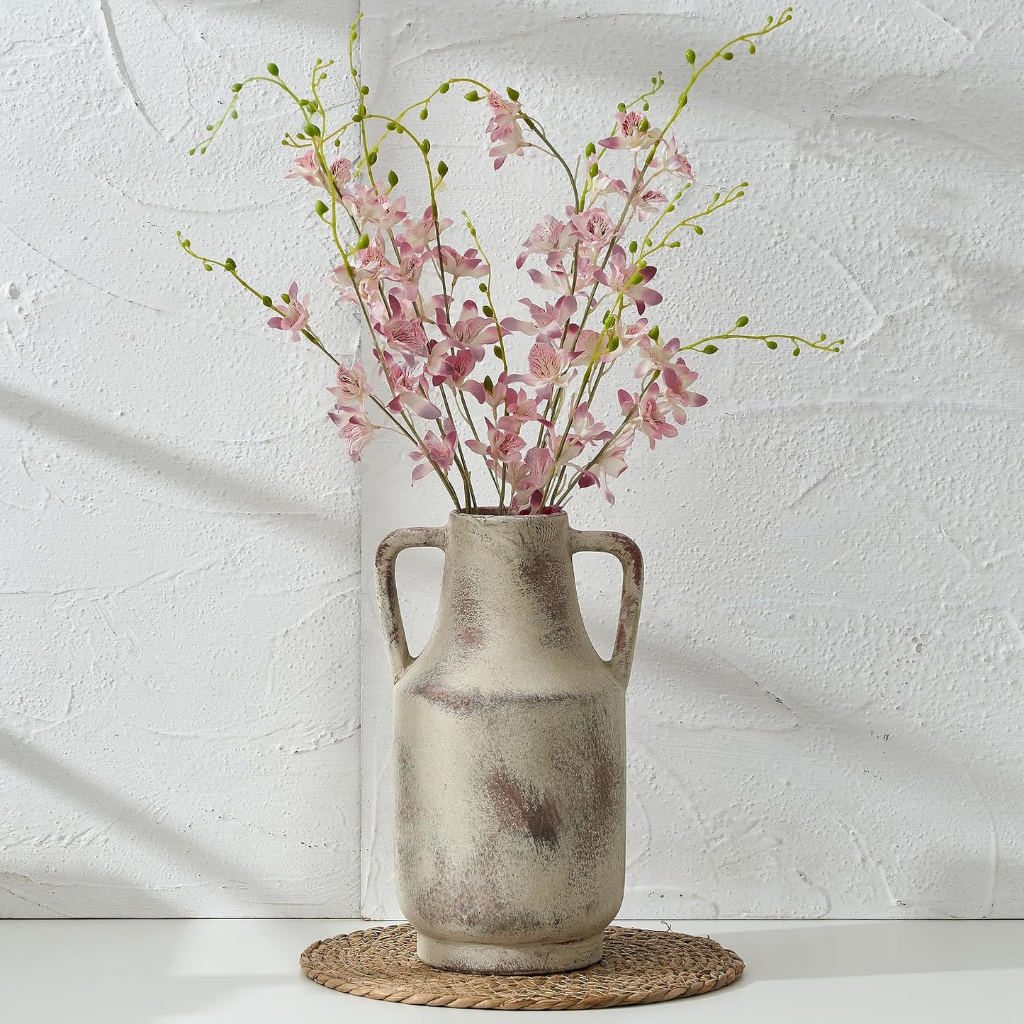 Ceramic Rustic Flower Vase / 112-terra / 12 Inch