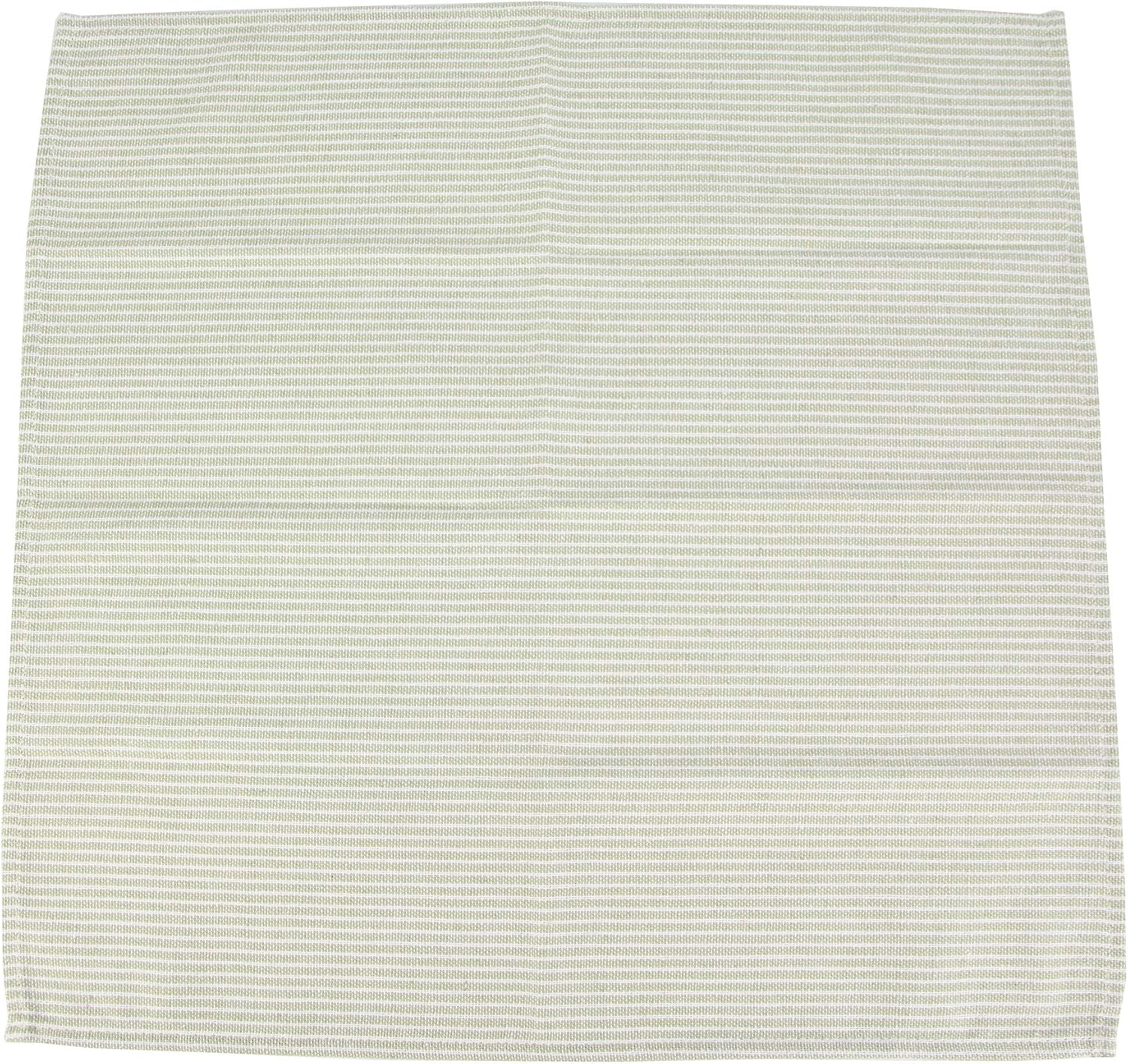 Narrow Striped Cotton Linen Blended Dinner Cloth Napkins - Set of 12 (40 x 40 cm) - for Christmas Parties Events & Home