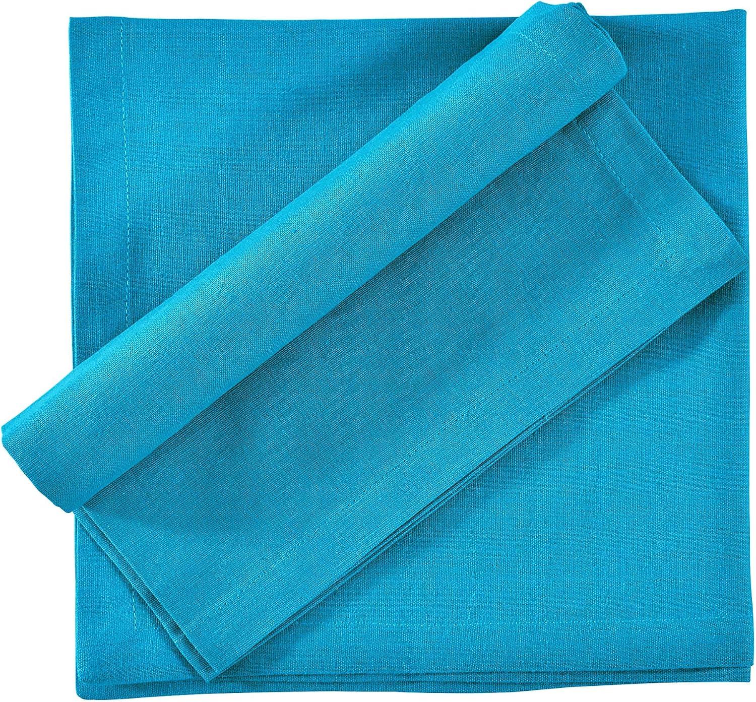 FINGERCRAFT Cloth Napkin, Cotton Linen, Set of 12, 18x18 inch, Multi | Mitered, premium quality, soft, absorbent