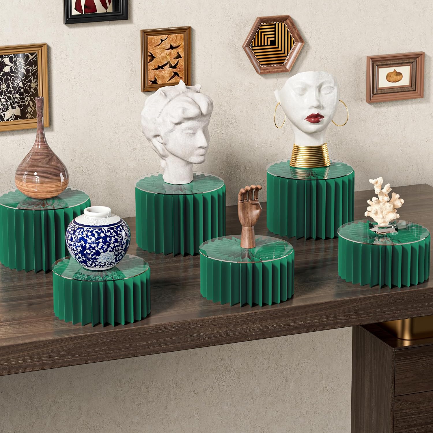Dessert Table Display Set / Green* / Set of 4