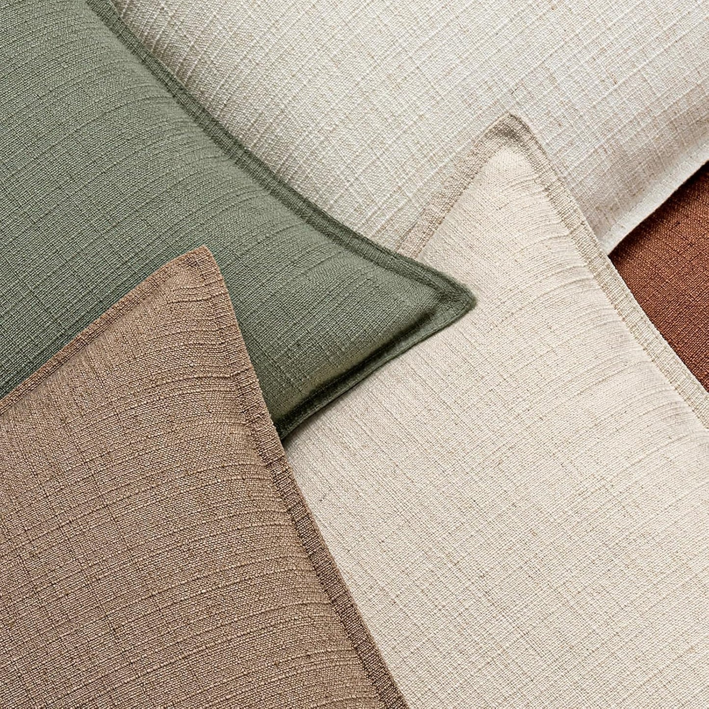 Decorative Pillow Covers / 18 x 18 / Coco Brown / Set of 2