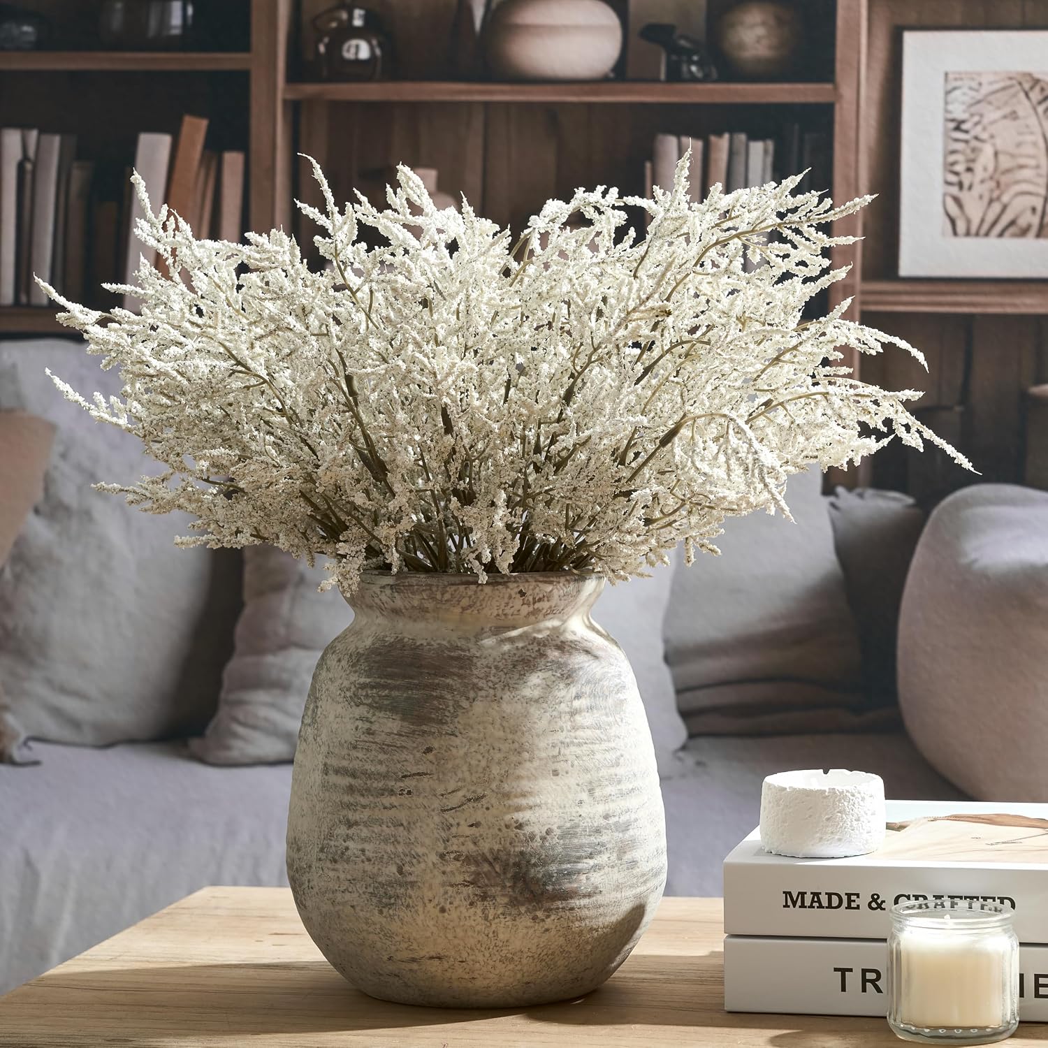 Ceramic Rustic Vase / 18077-fired Terra Clay