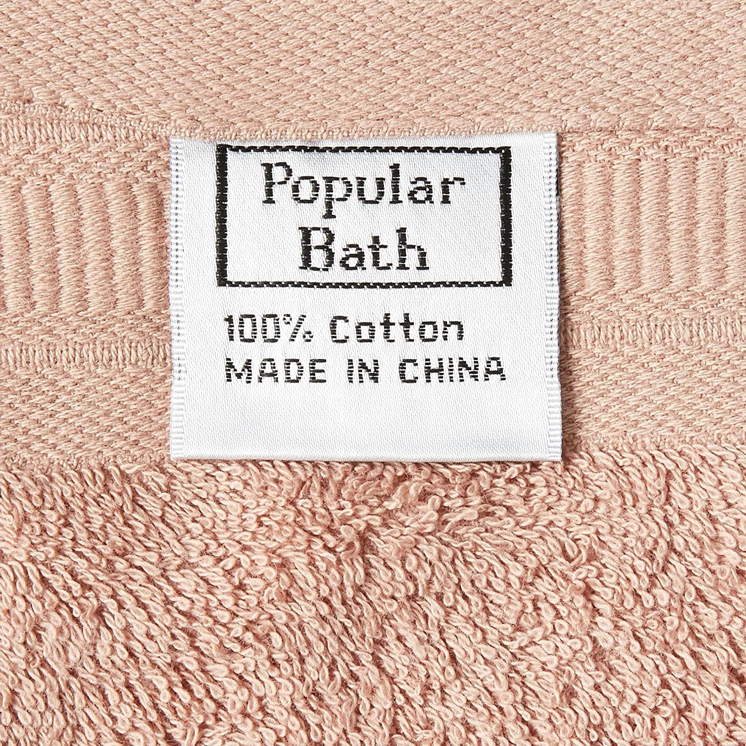 Zahari Home Sinatra 3 Piece Bathroom Towel Set Bath Towel Hand Towel Wash Cloth Absorbent, Blush