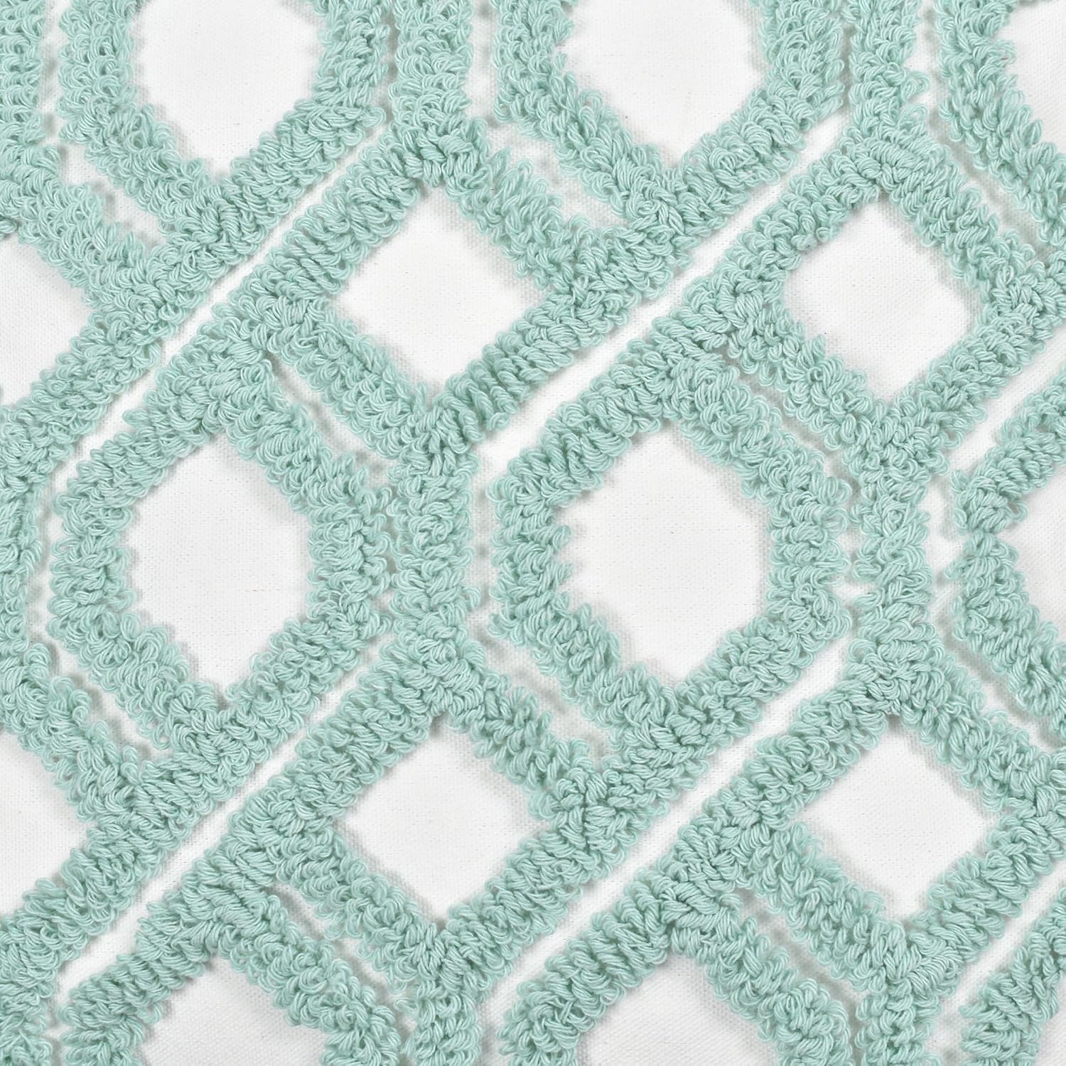 Boho Pillow Covers Boho Tufted Throw Pillow Covers Decorative Tassels Cushion / Boho Aqua / 18 x 18
