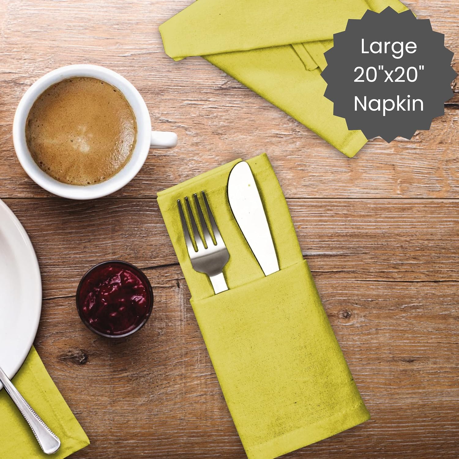 Cloth Dinner Napkins - Perfect Everyday Use Table Napkins - Soft Durable Washable - Ideal for Party Wedding Christmas