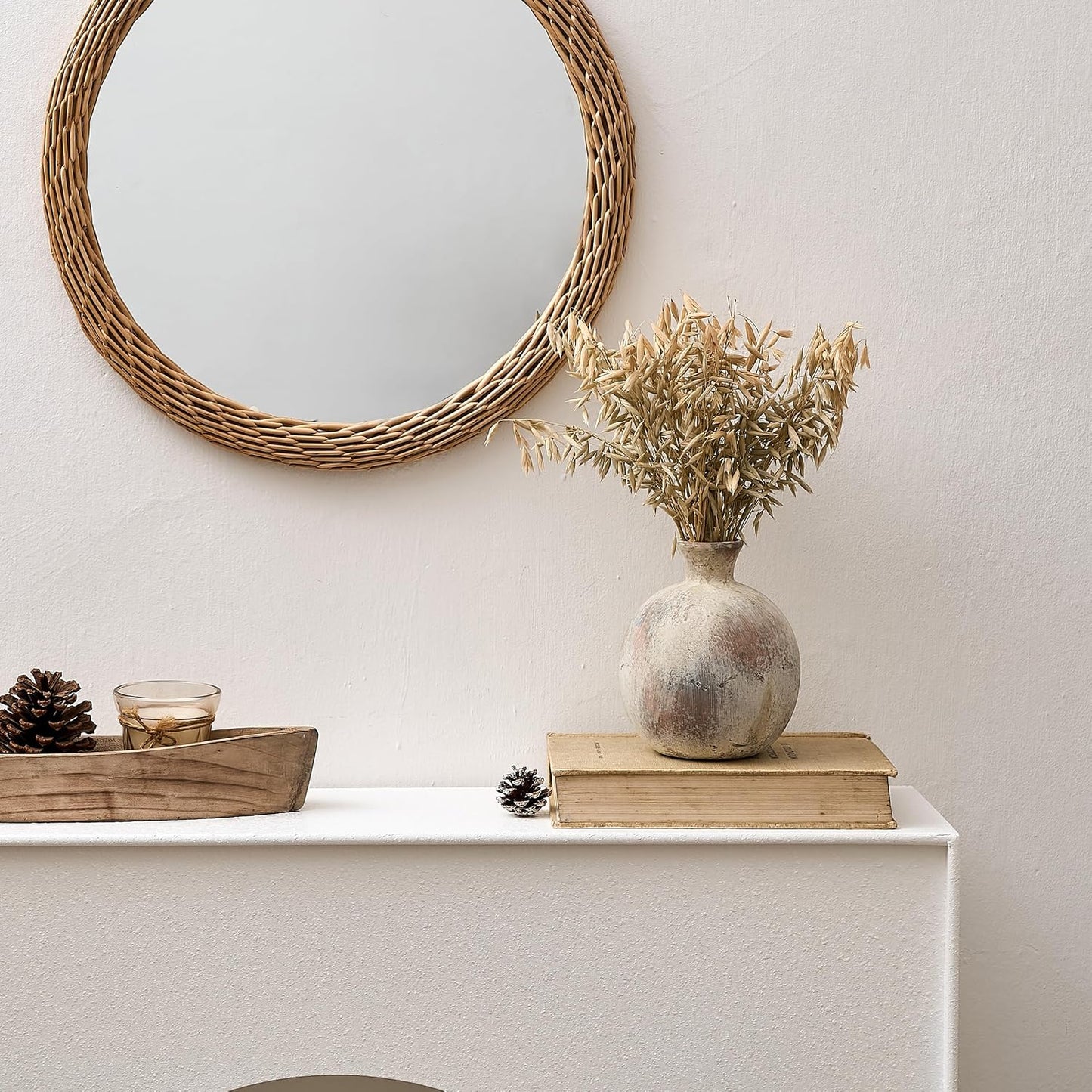 6.38" Ceramic Vase / Natural Brown- 6.38