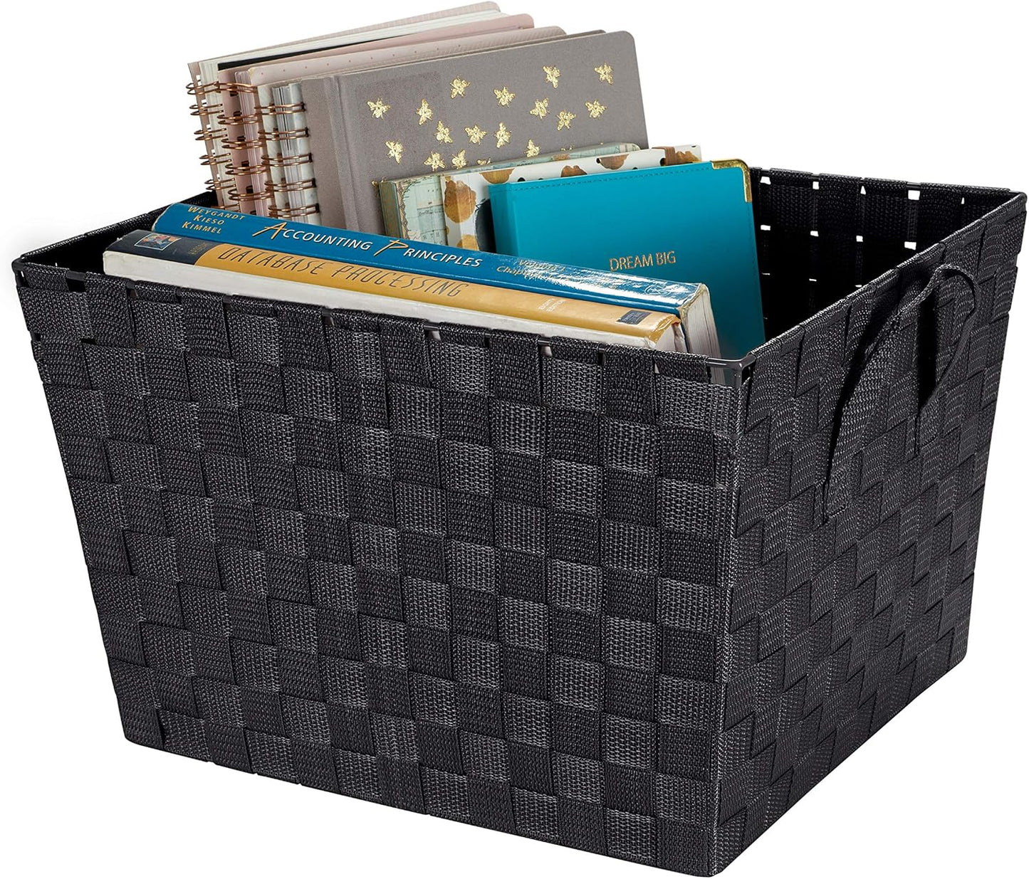 Decorative Storage Basket / Large / Black / Set of 2