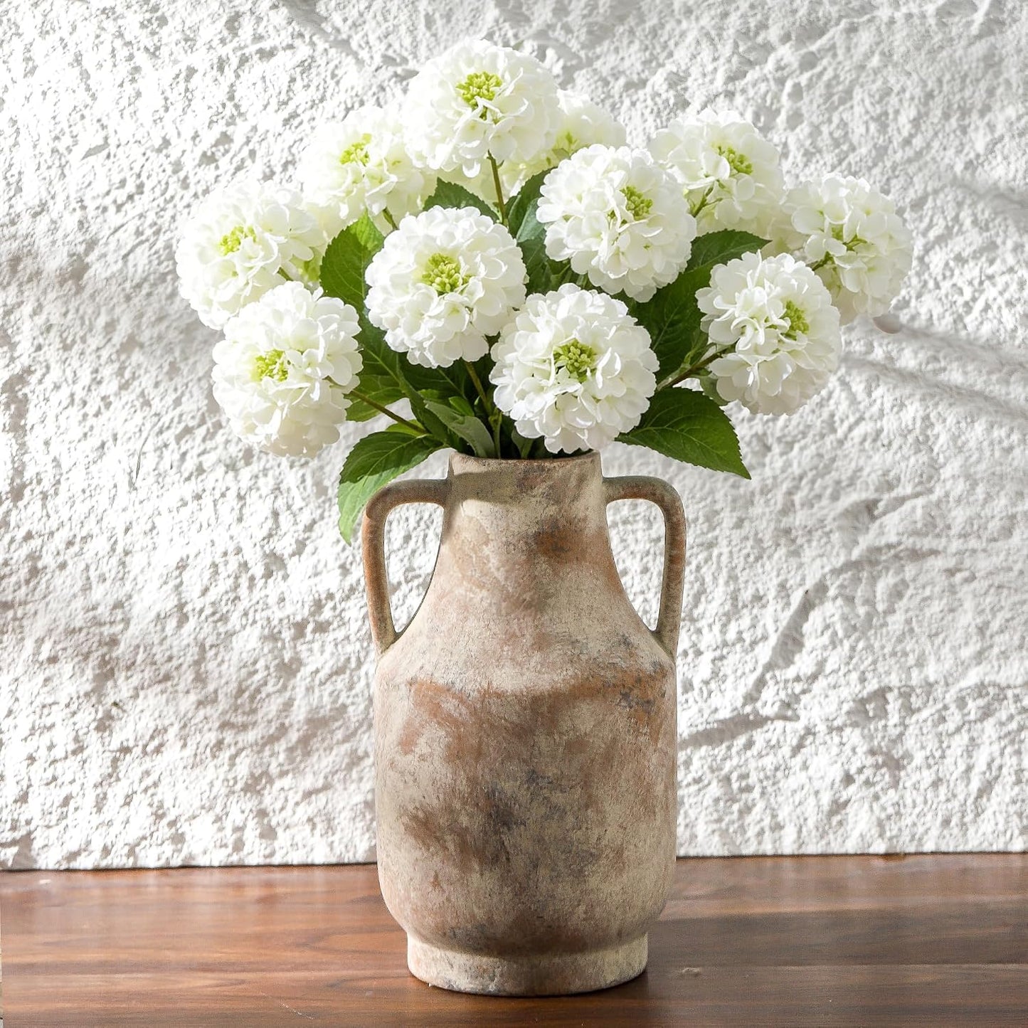 Ceramic Flower Vase / 11"h-terracotta / 11 Inch