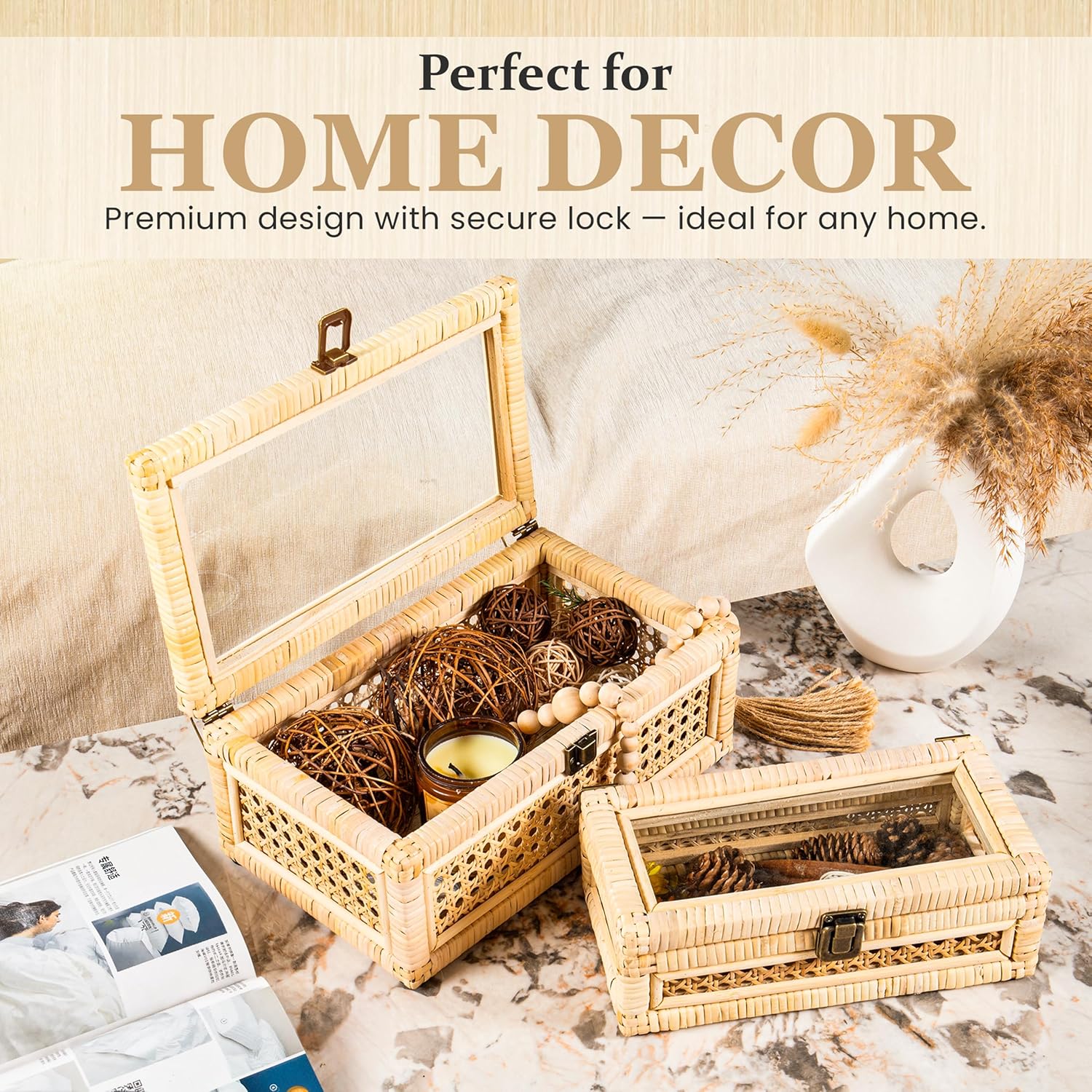 Rattan Display Box / Rattan Decorative Box
