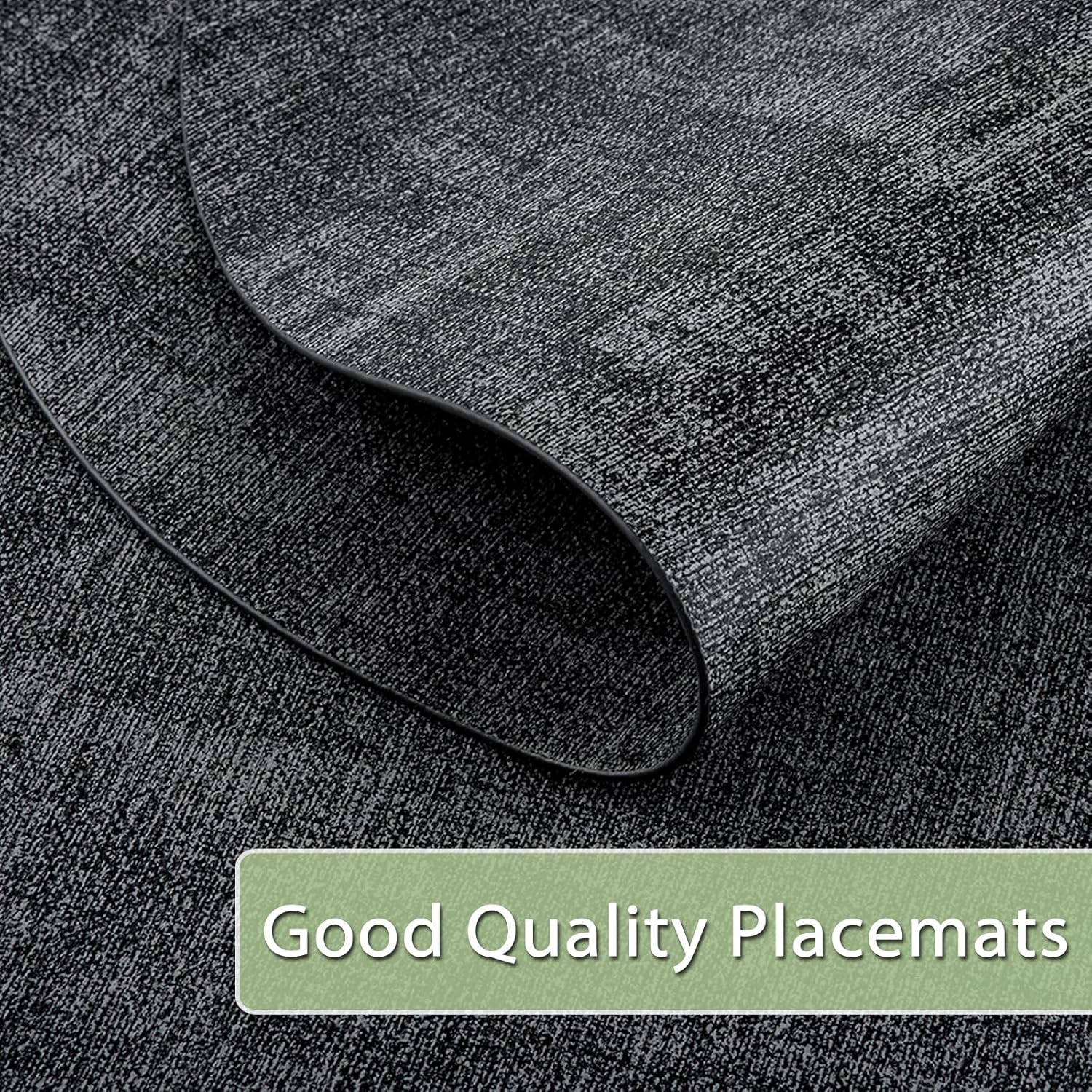 Dining Table Non-Slip / Charcoal / Placemats / Set of 6