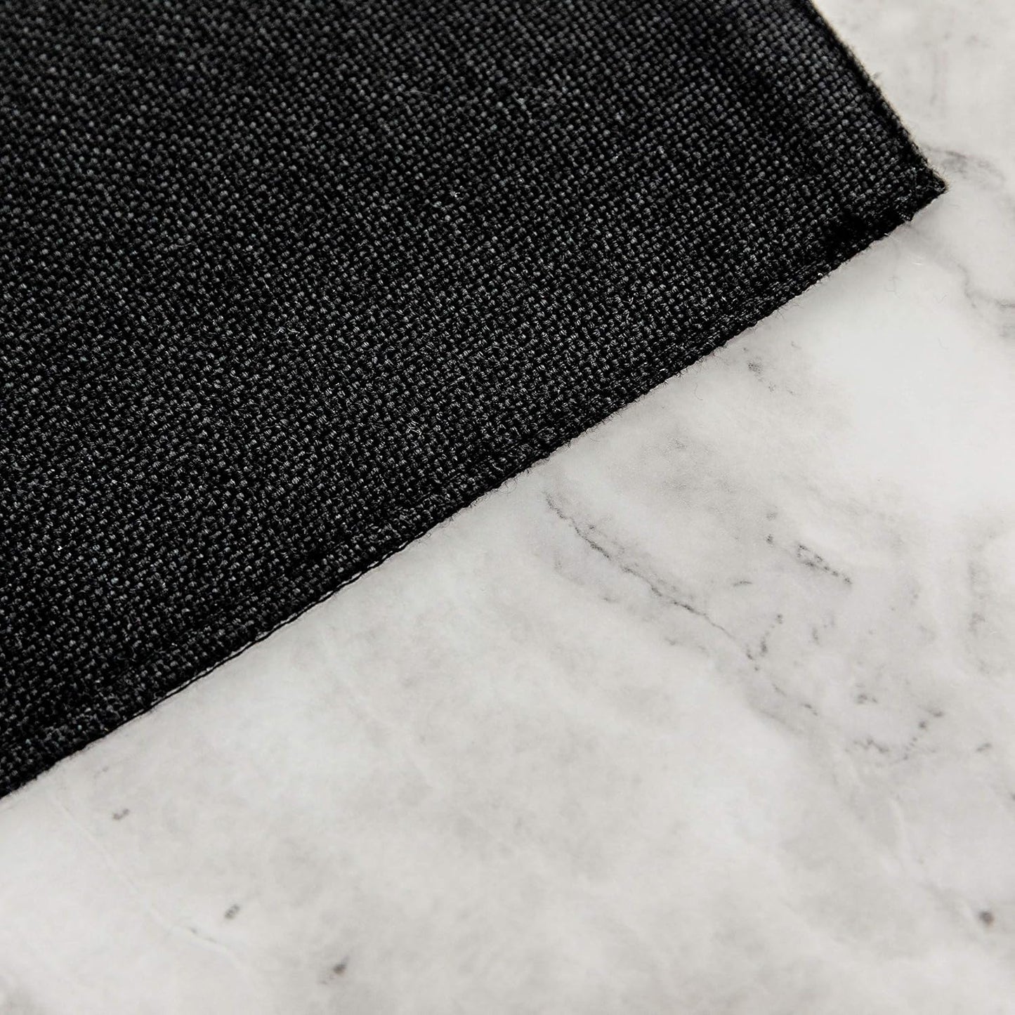 Home Brilliant Black Placemats Set of 6 Heat Resistant Dining Table Place Mats Kitchen Cloth Table Mats, Black