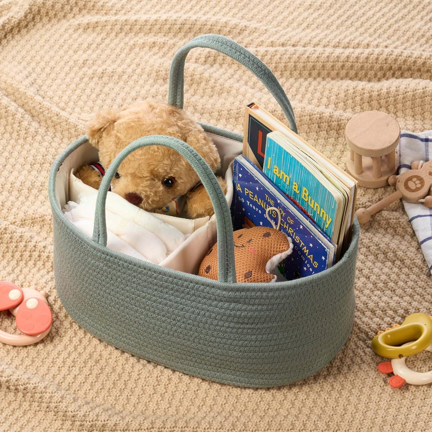 Baby Storage Basket / Sage Green / Small