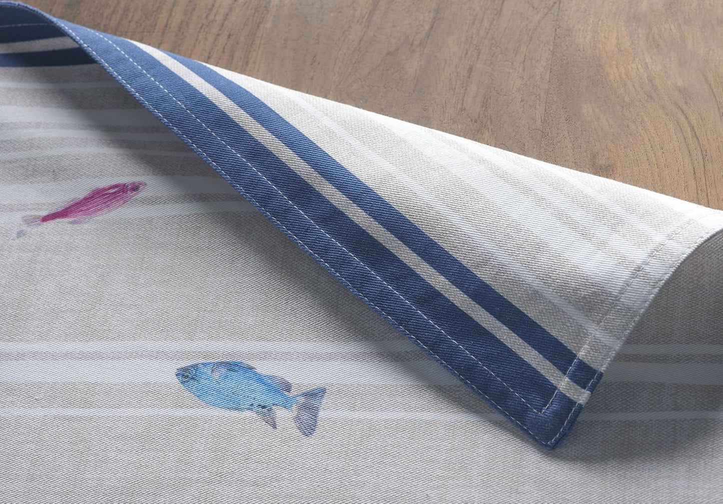 Maison d' Hermine Placemats Set of 4 Reusable 100% Cotton (13"x19") | Cloth Place Mats Washable Table Mats for Kitchen