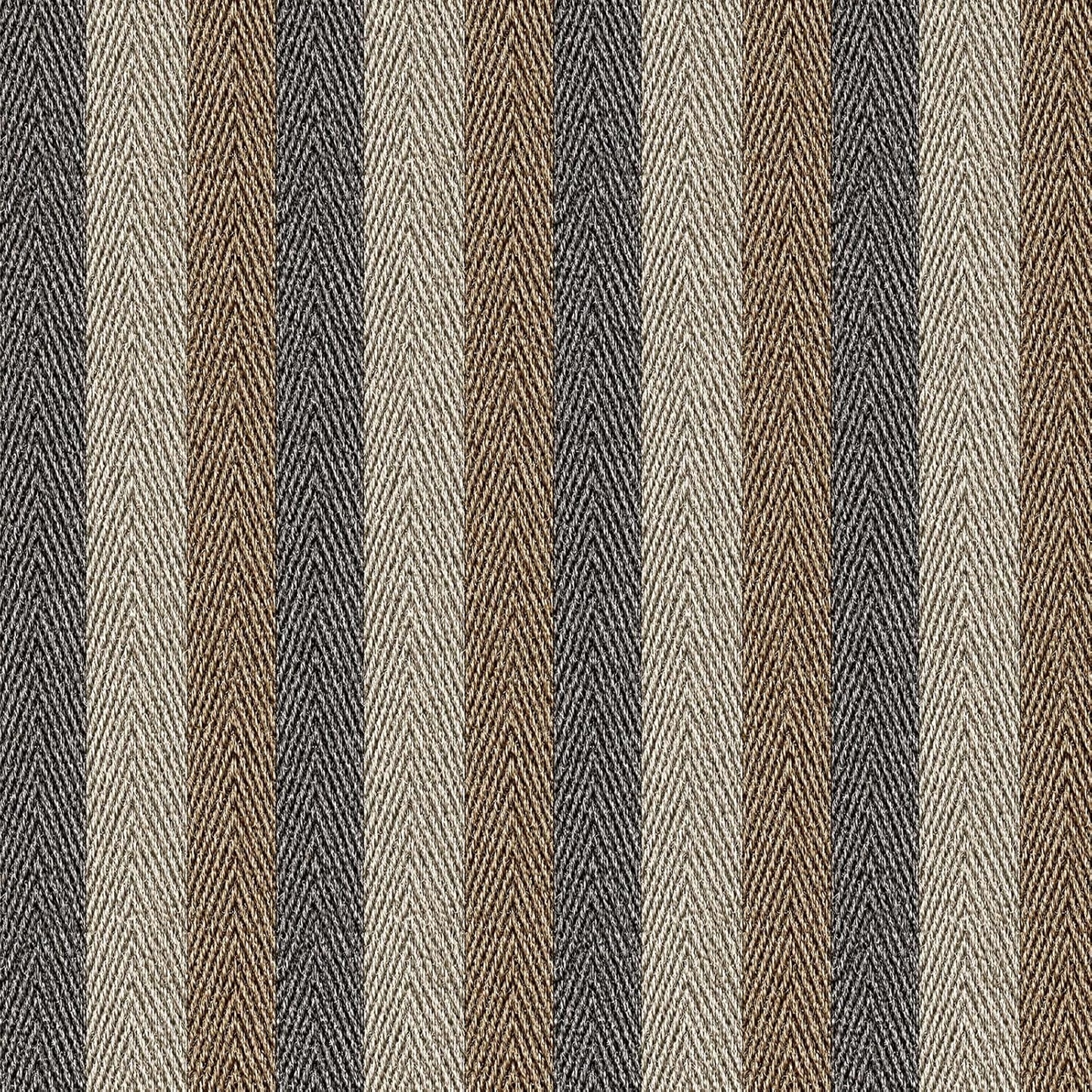 Textured Fabric Wallpaper Peel and Stick Large Size " Black/ /Grey Stripes / 26 x 400 / Brown