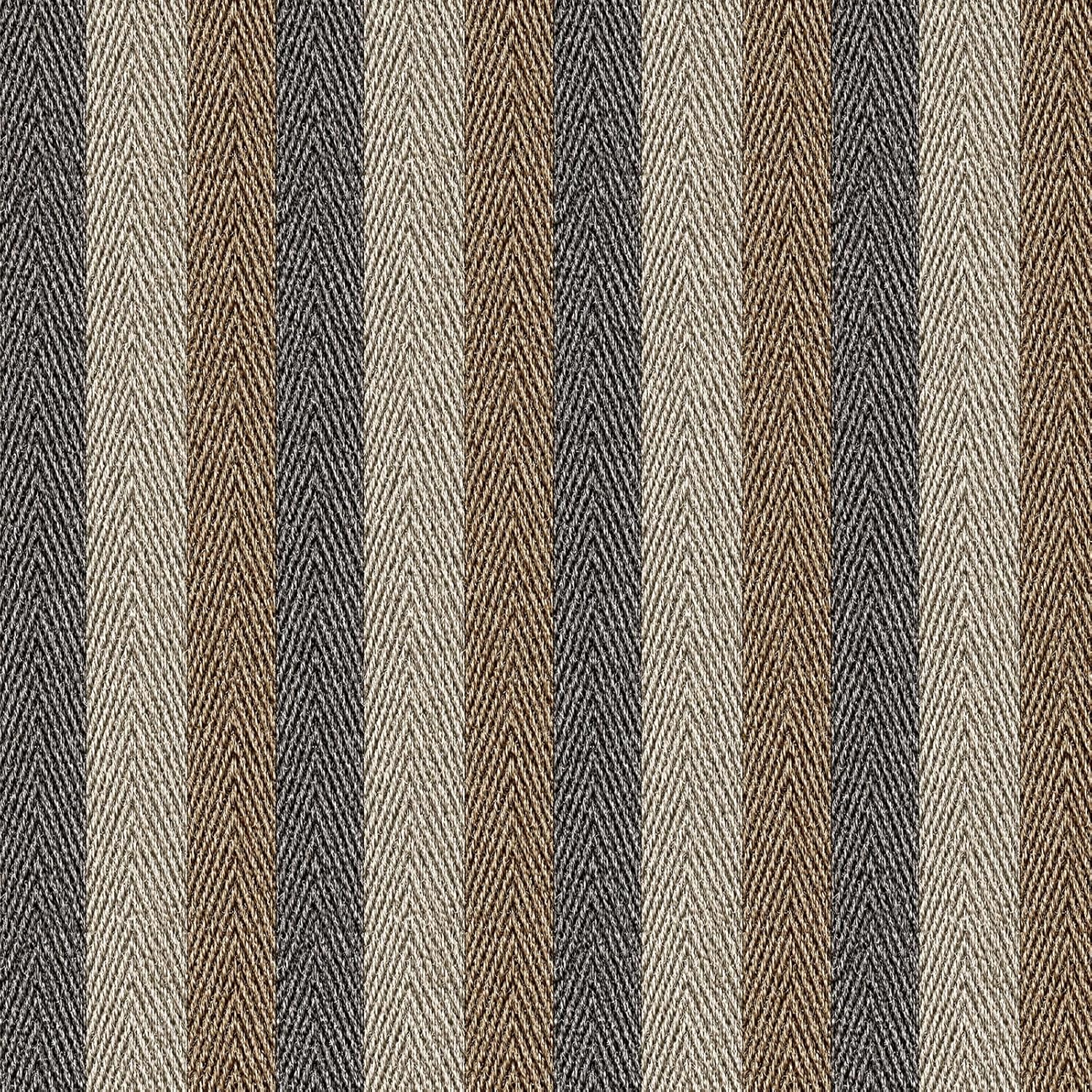 Textured Fabric Wallpaper Peel and Stick Large Size " Black/ /Grey Stripes / 26 x 400 / Brown