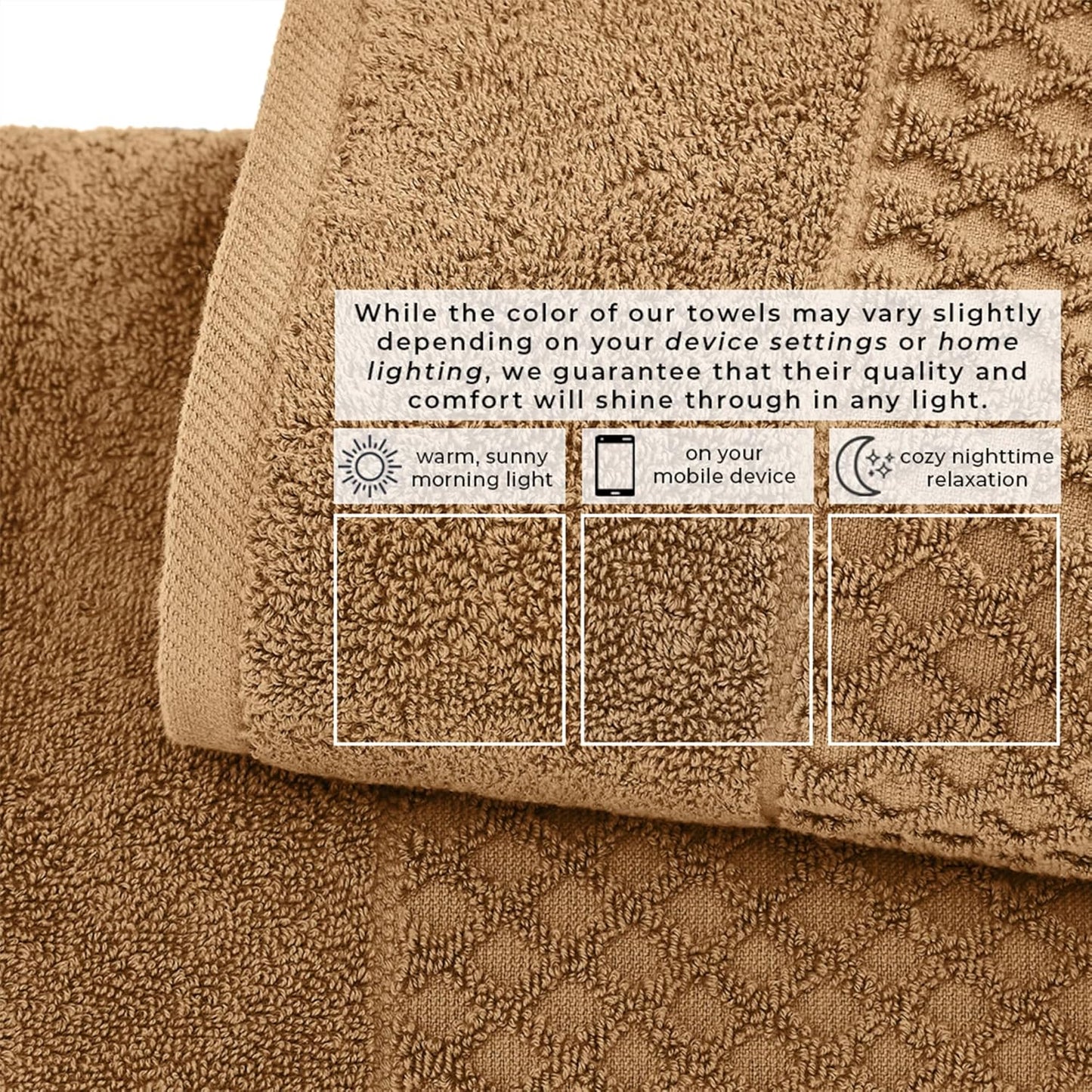 Great Bay Home Oversized Bath Sheets - 100% Cotton 2 Pack 68x35 Extra Large Towel - Absorbent, Durable, Quick-Dry