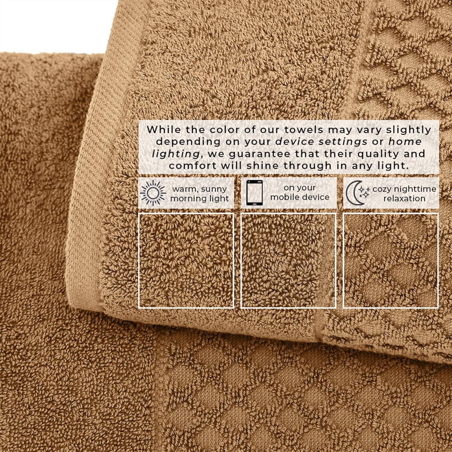 Great Bay Home Oversized Bath Sheets - 100% Cotton 2 Pack 68x35 Extra Large Towel - Absorbent, Durable, Quick-Dry