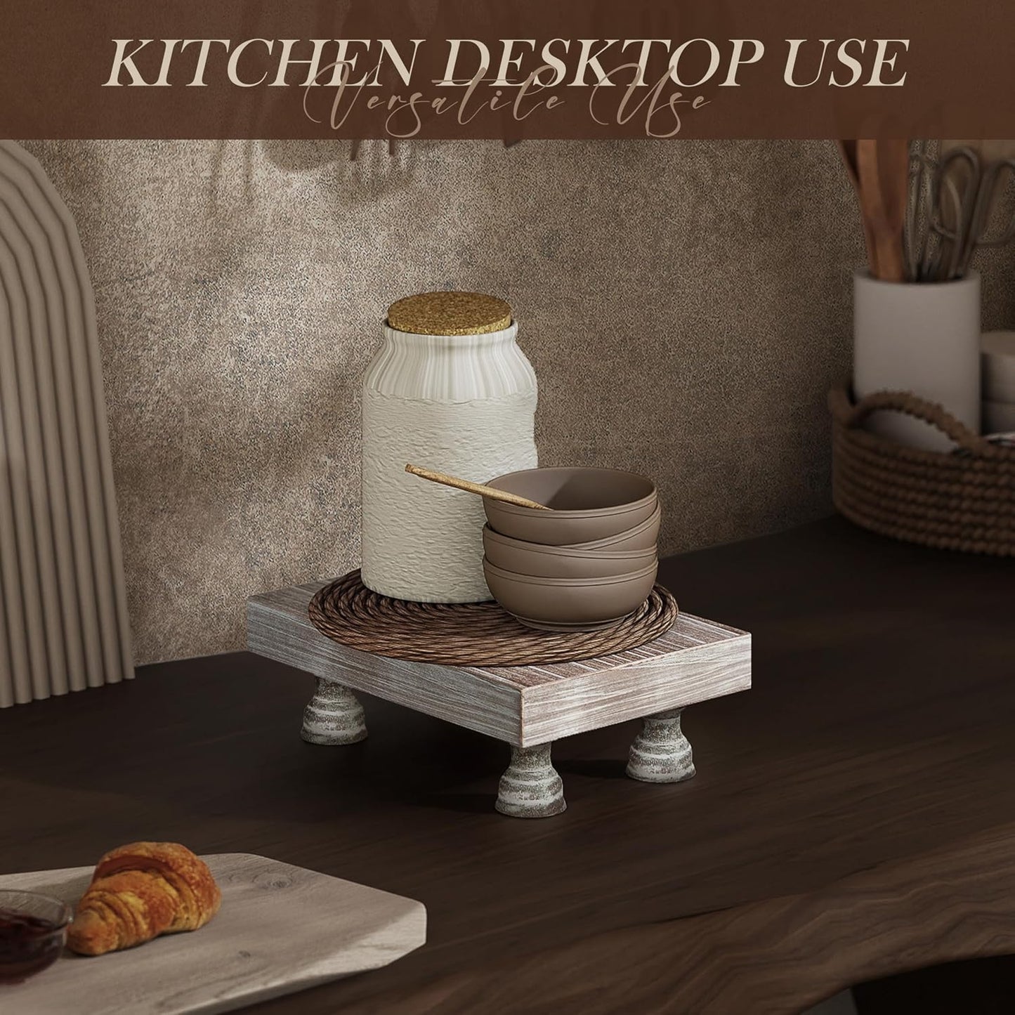 Risers Display Stands for Stylish Home Decor / Natural-fir Wood