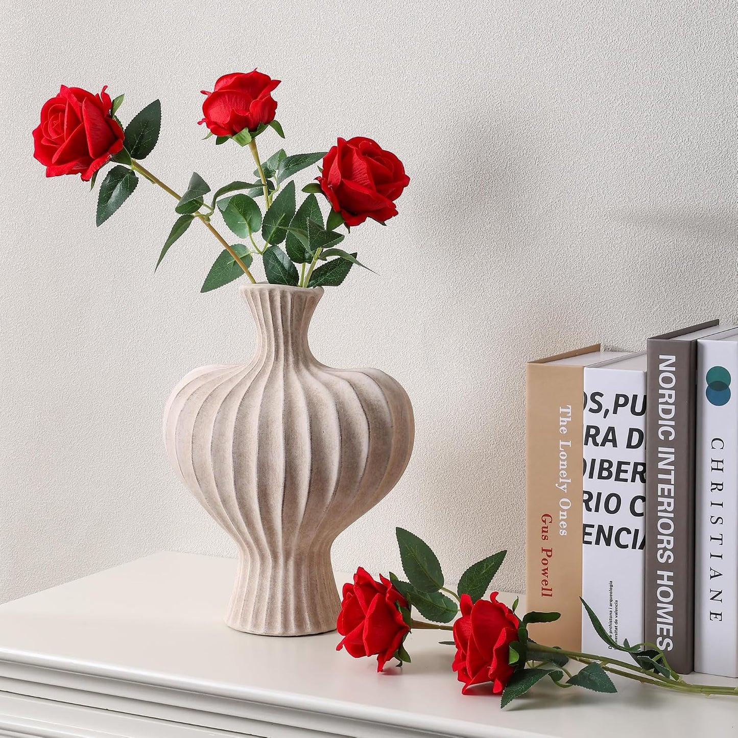 Ceramic Flower Vase Home Decor / 11 In - Rustic / 11 Inch