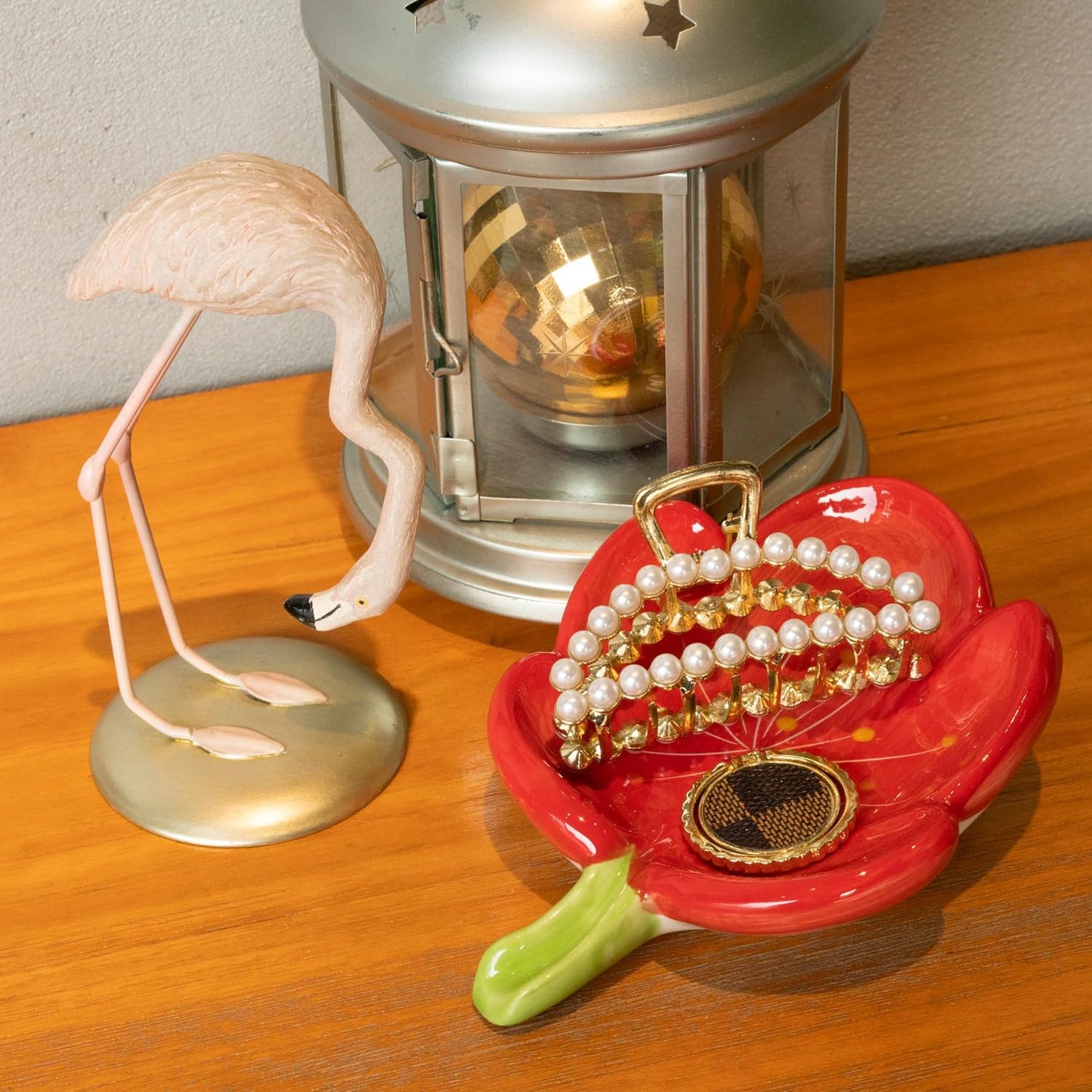 Ceramic Soap Dish Holder / Red
