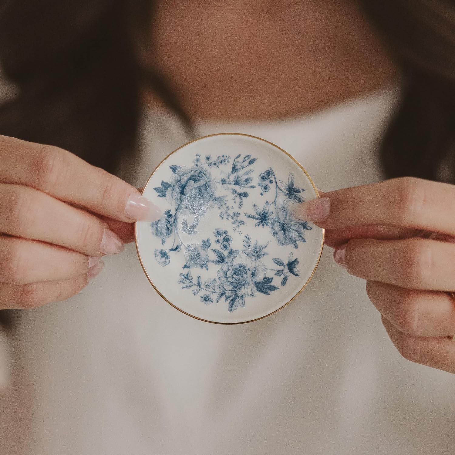 Jewelry Dish Tray / Blue Delft