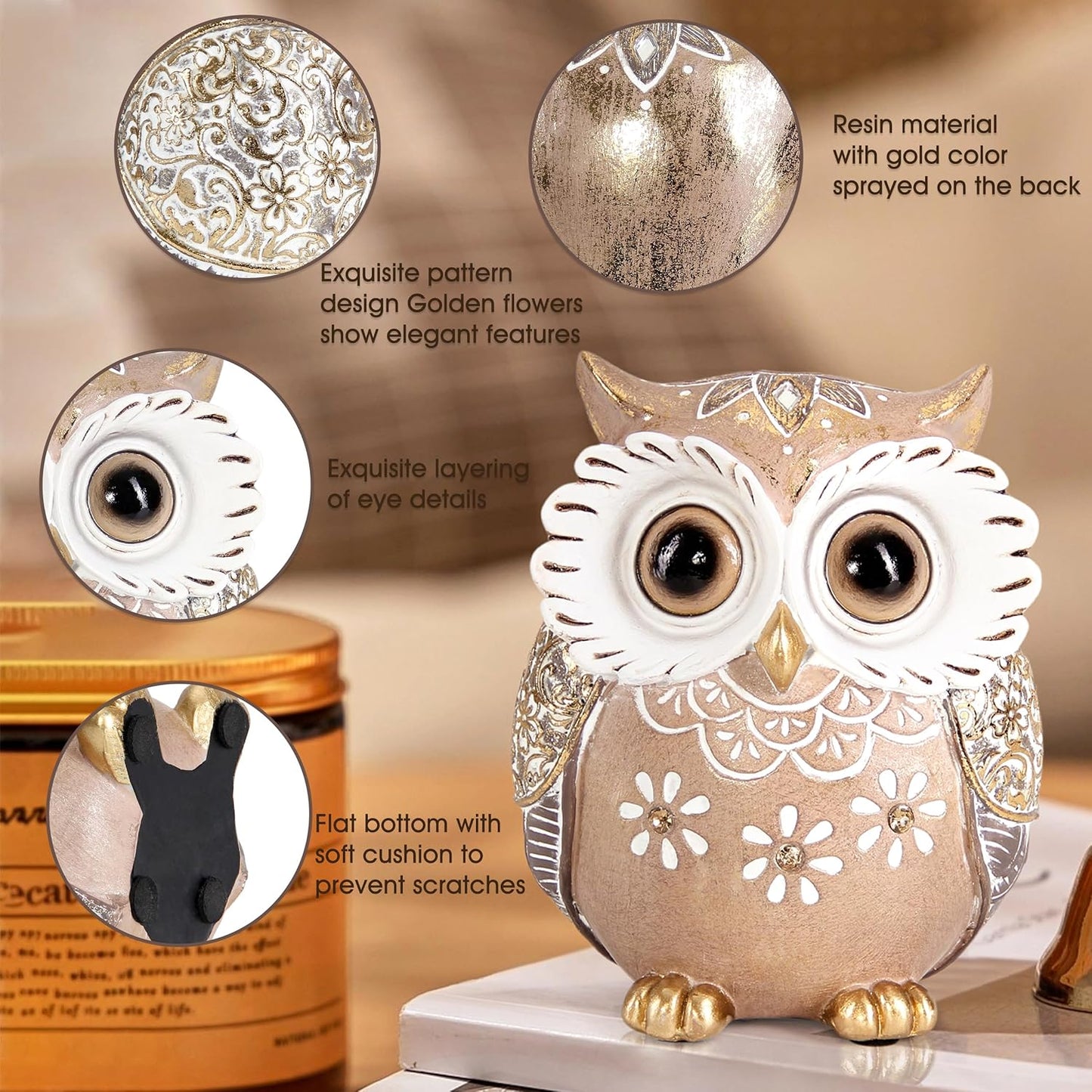 Owl Figurine Home Decor