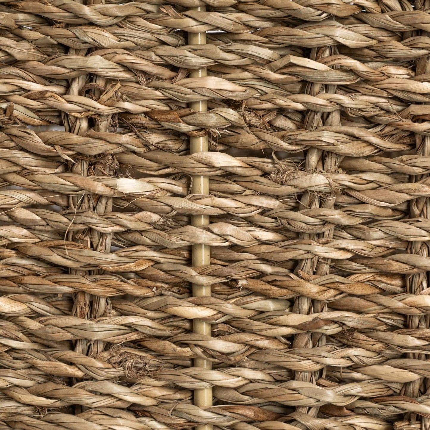 Handwoven Seagrass Rectangular Storage Basket / Natural Seagrass