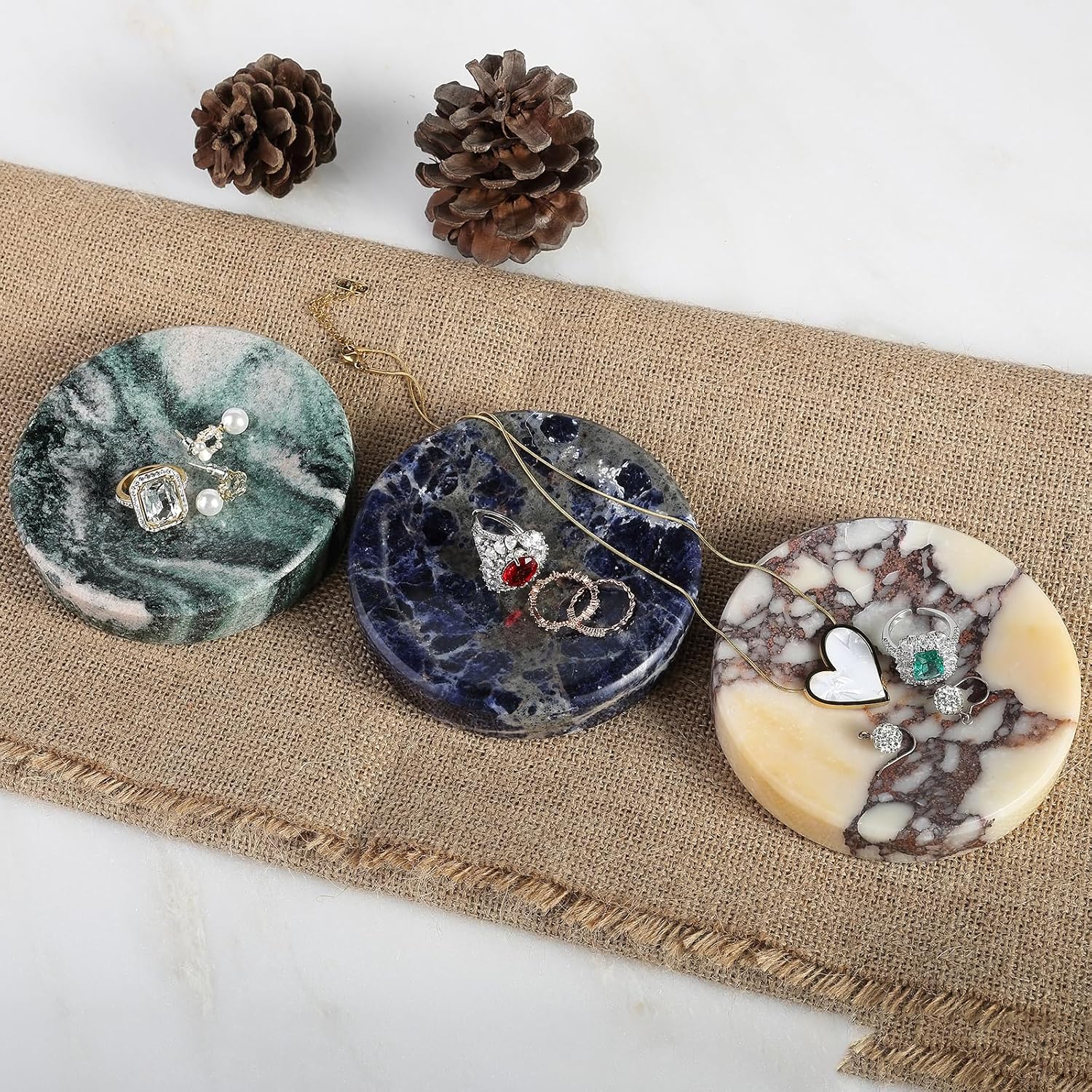 4" Decorative Dish / Blue / Set of 4