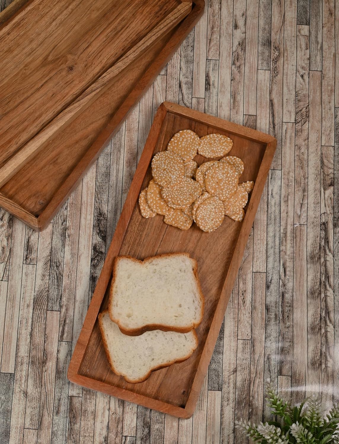 Acacia Wood Rectangular Wooden Platters