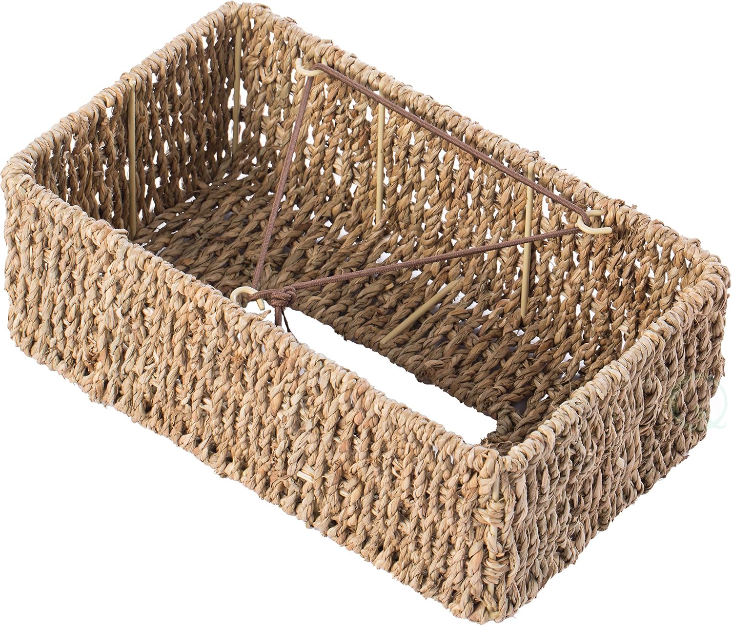 Woven Seagrass Wicker Rectangular Tissue Box Cover Holder / Rectangle / Natural