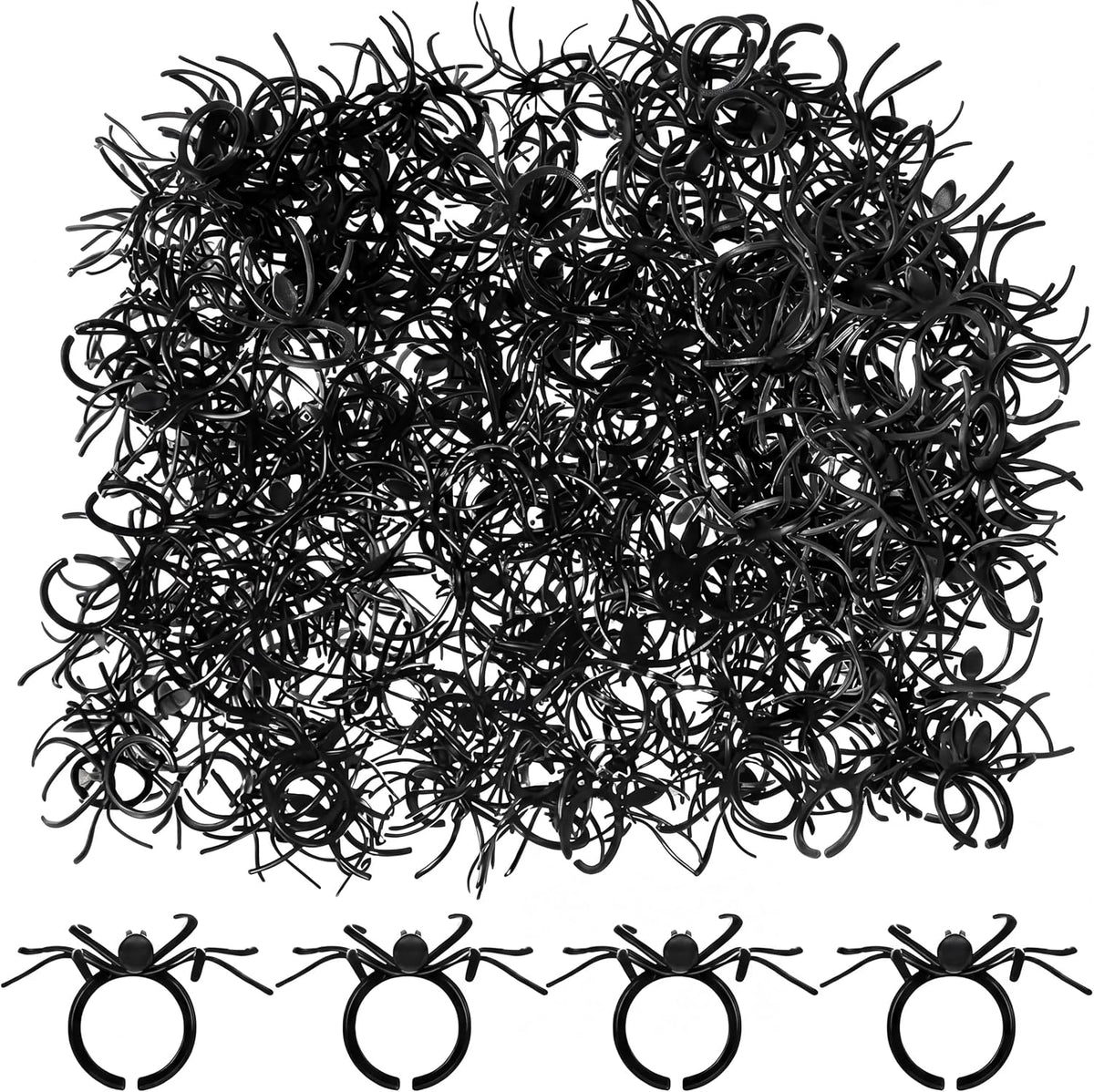 Boao Halloween Spider Rings Bulk