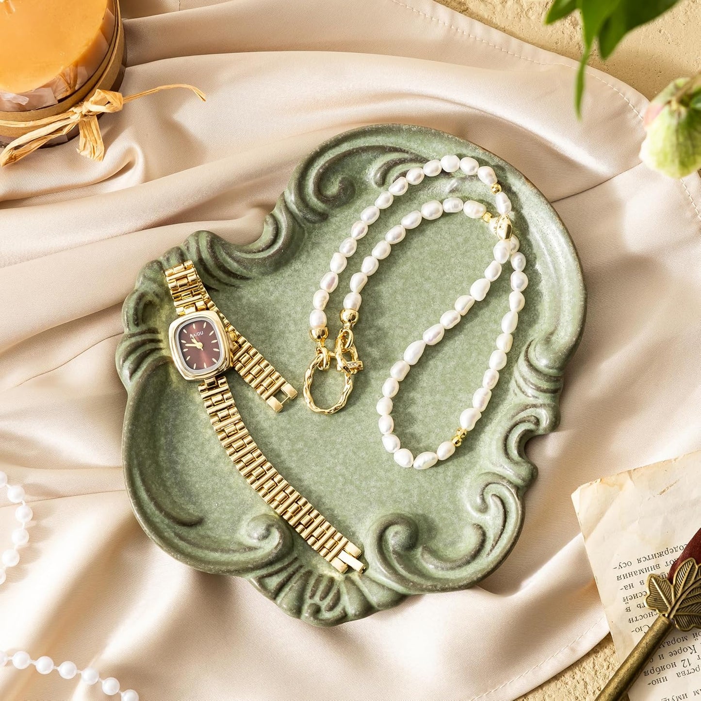Jewelry Tray / Trinket Tray / Deep Green