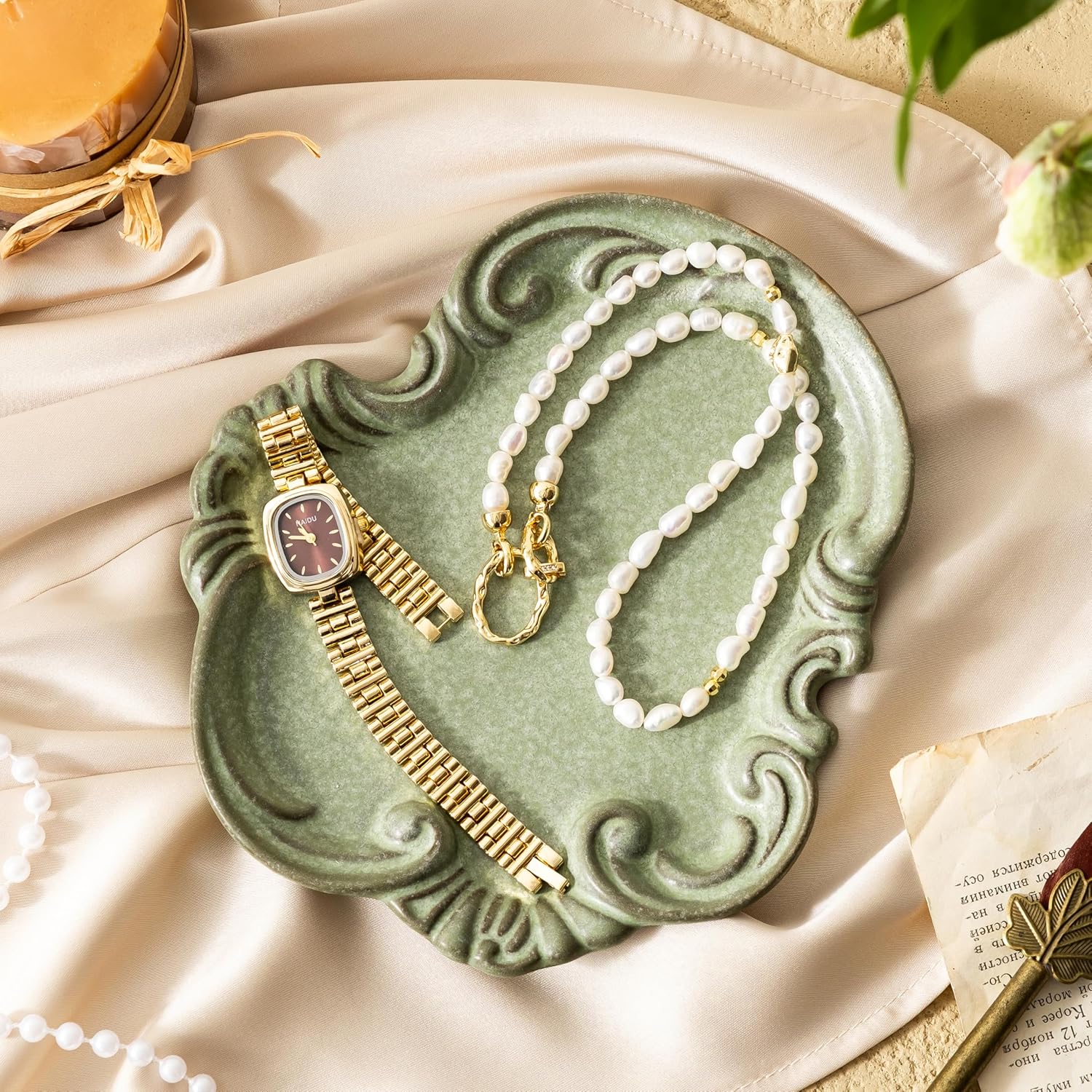 Jewelry Tray / Trinket Tray / Deep Green