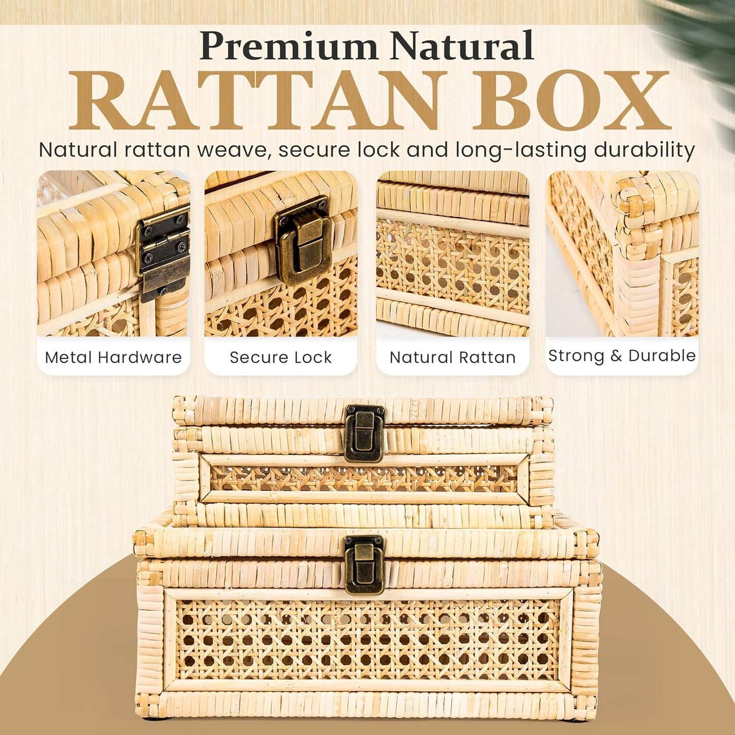 Rattan Display Box / Rattan Decorative Box