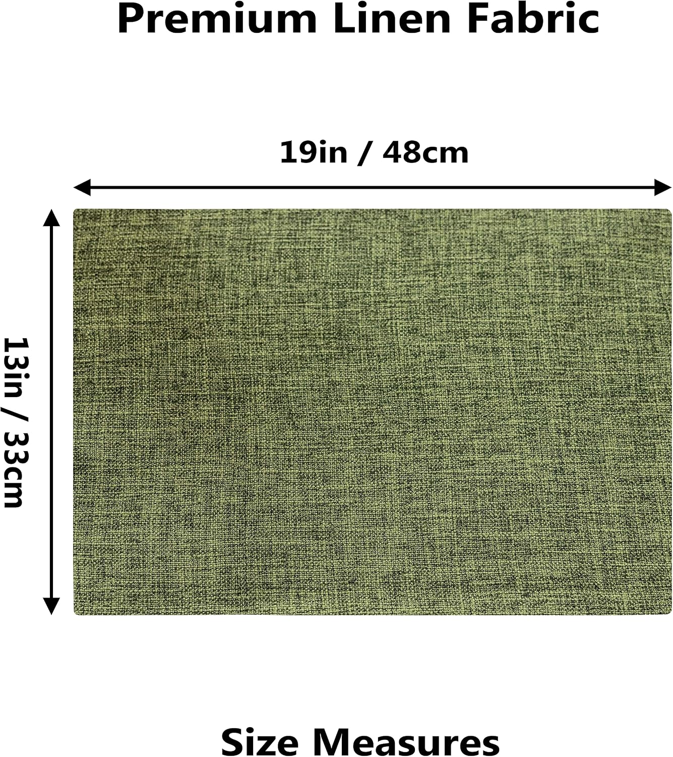Home Brilliant Linen Cloth Placemats Set of 6 Heat Resistant Dining Table Place Mats Kitchen Washable Dining Mats for