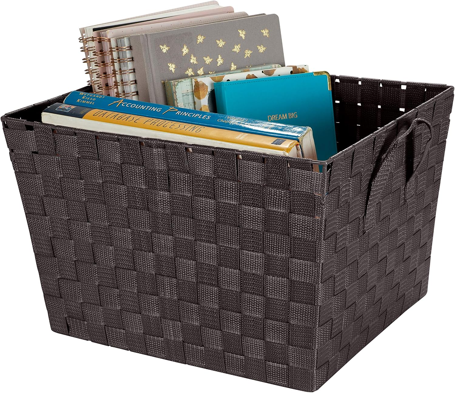 Decorative Storage Basket / Large / Chocolate / Set of 2