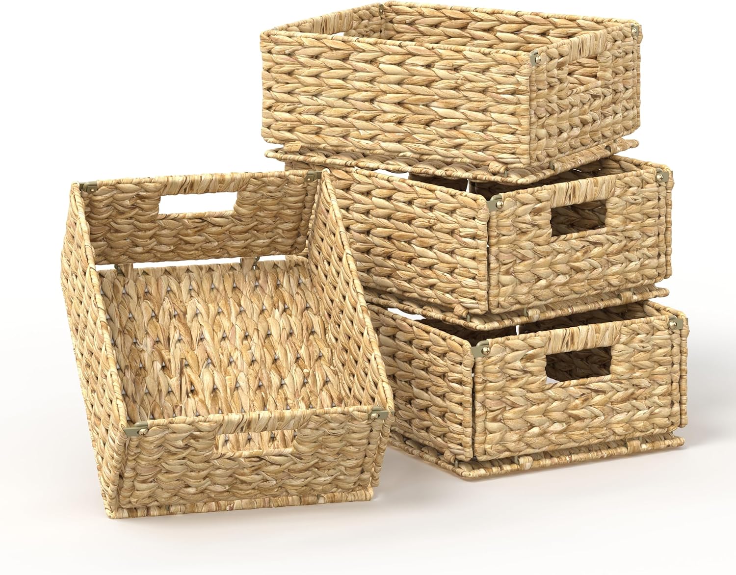 Pantry Wicker Storage Baskets / Set of 4
