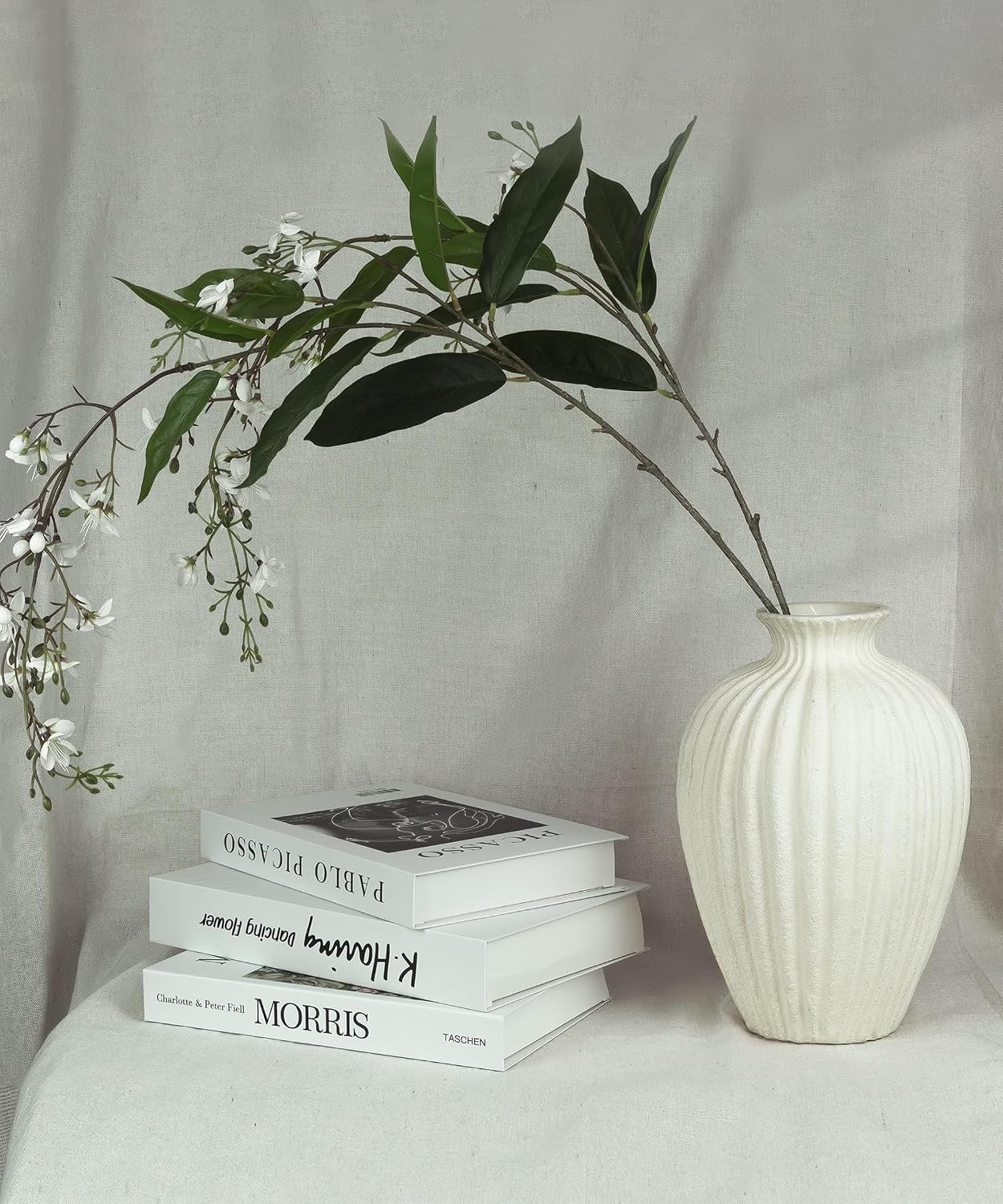 Handmade Ceramic Decorative Vase / Large / White